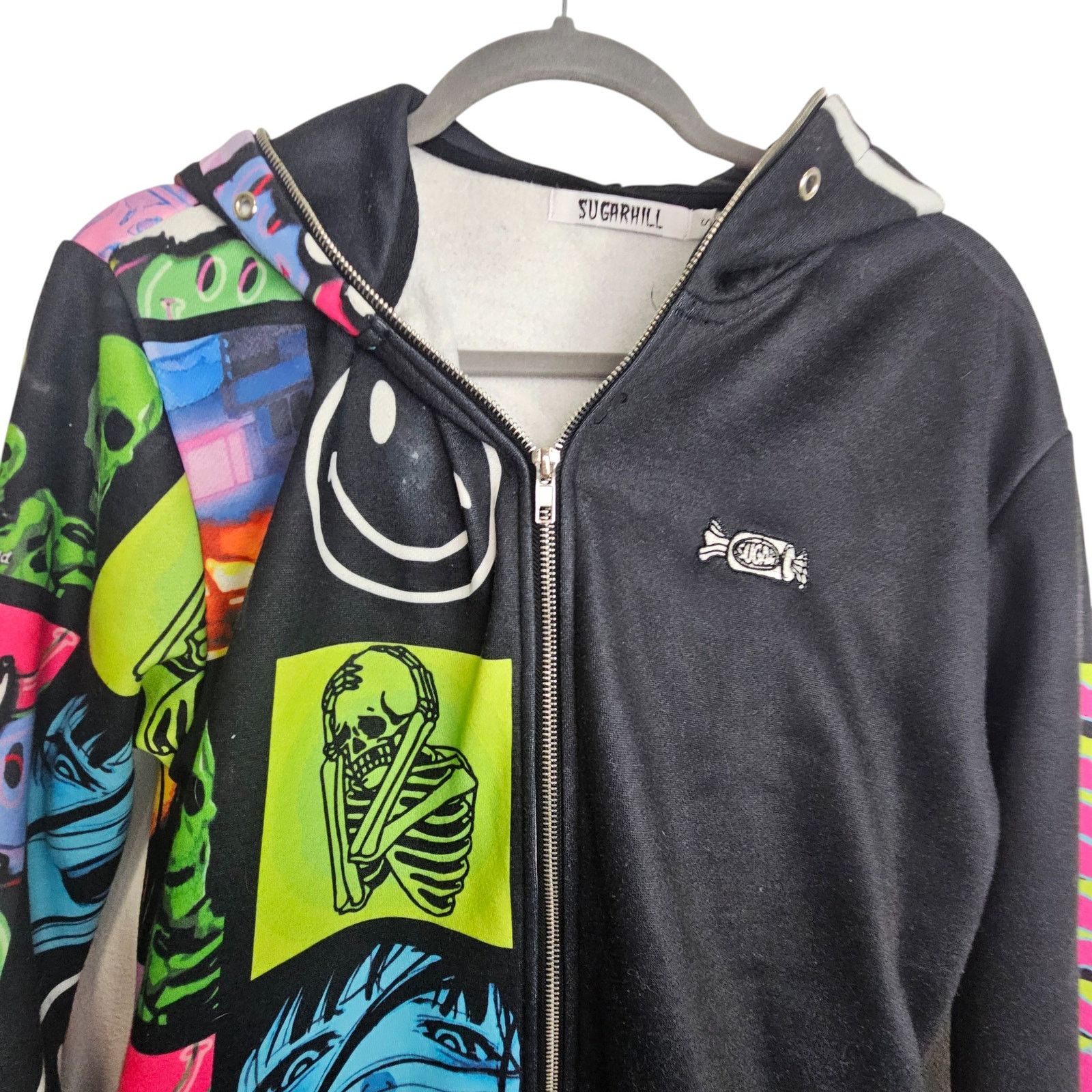 Sugar Sugarhill Mens Daydreams Hoodie Full Zip Size S Graphic Size US S / EU 44-46 / 1 - 3 Thumbnail