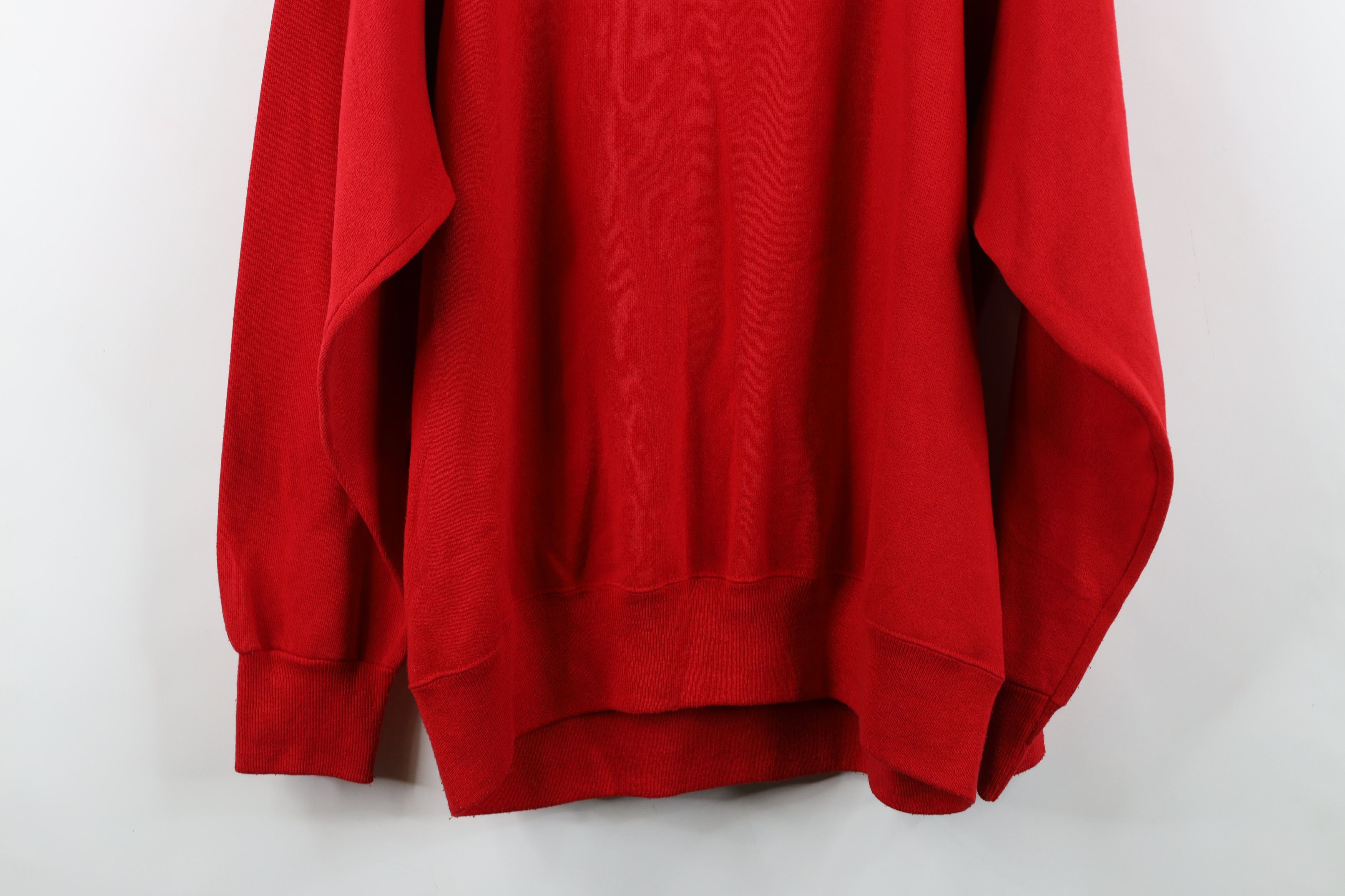Vintage Vintage 90s Streetwear The Brightest Star Sweatshirt Red USA Size US XXL / EU 58 / 5 - 14 Thumbnail