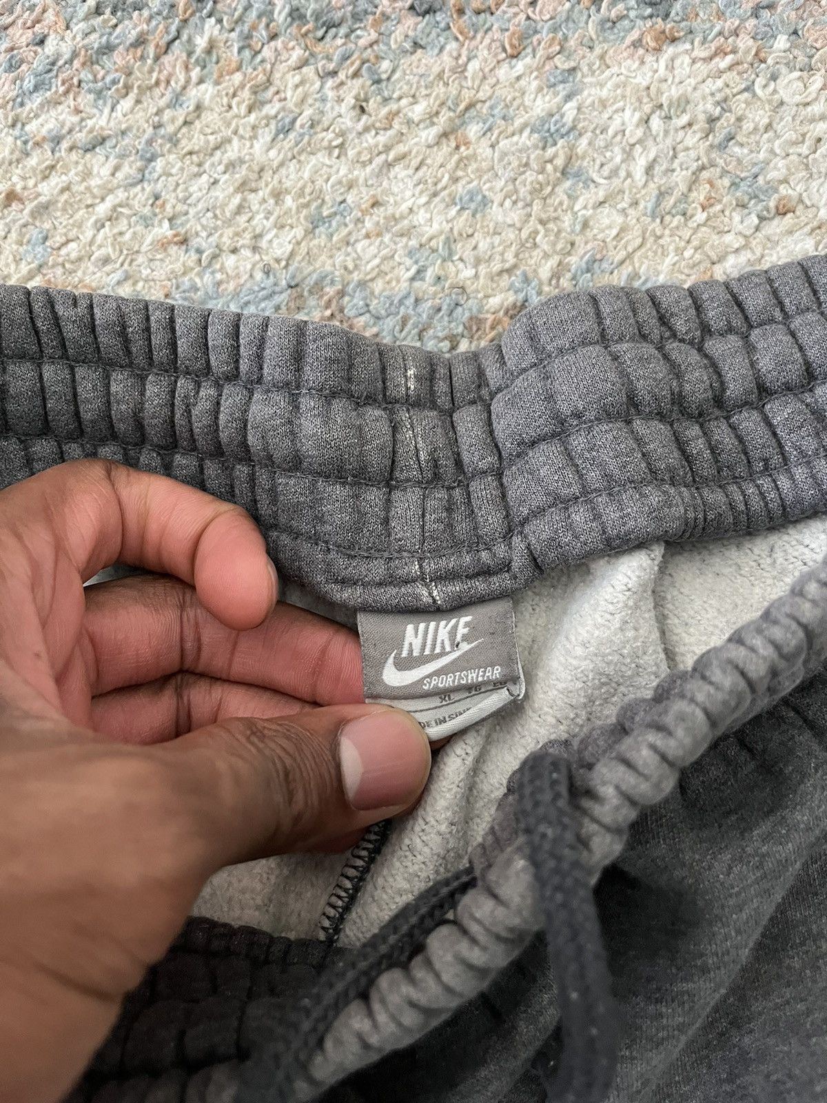 Nike × Vintage VTG Nike Sweat Pants XL Grey Y2K Size US 32 / EU 48 - 4 Thumbnail