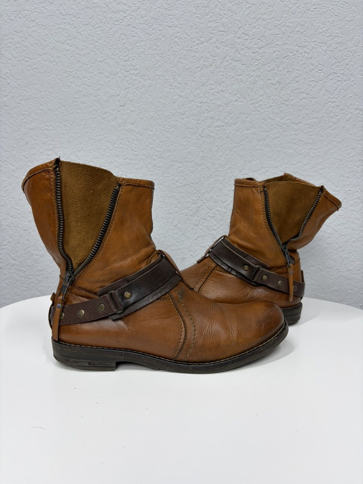 A.S.98 Vintage AS98 Buckle Biker Boots Rick Owens Style Airstep Size US 7 / IT 37 - 4 Thumbnail