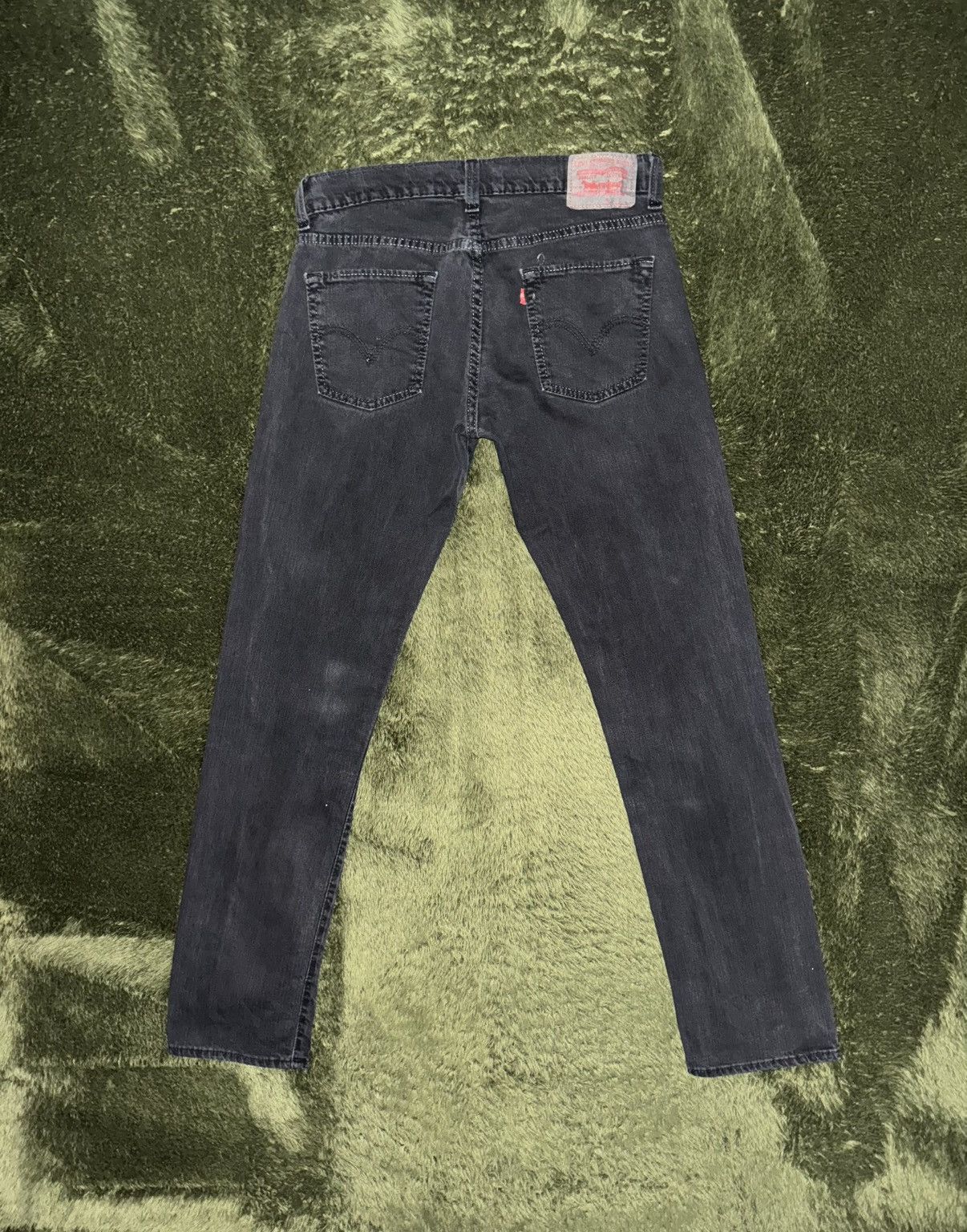 Levi's [W33/L32] Levis 511 USA Vintage Washed Denim Pants Black Size US 33 - 7 Thumbnail