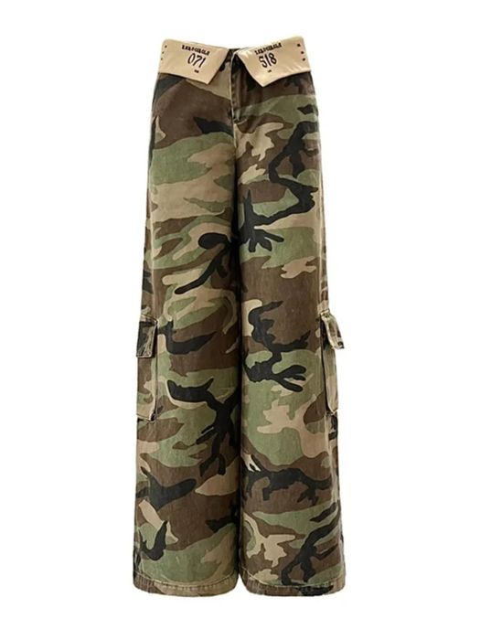 Streetwear Vintage Baggy Army Pants | Grailed