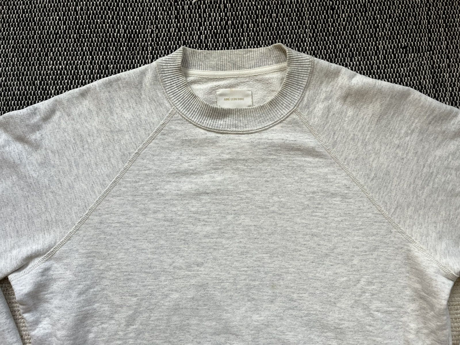 Aime Leon Dore Cream heather ALD uniform sweatshirt (old design) Size US S / EU 44-46 / 1 - 2 Thumbnail
