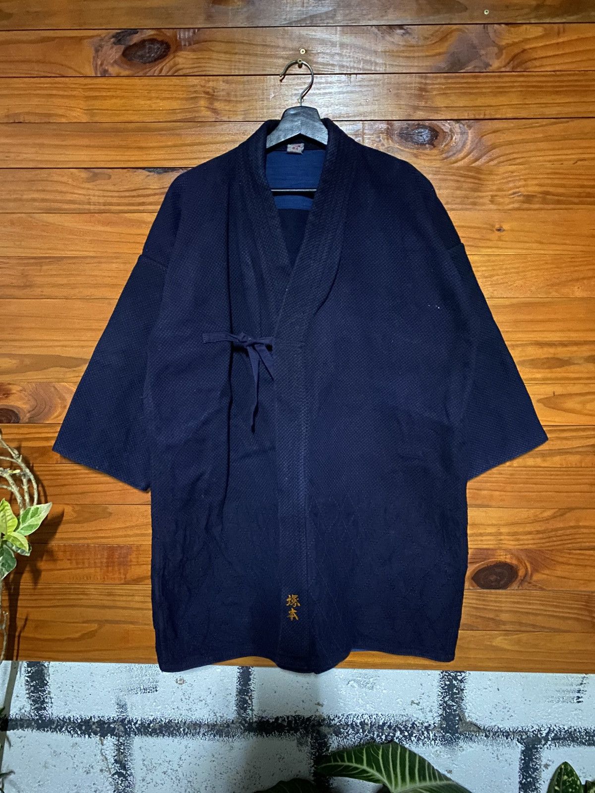 Japanese Brand Vintage Japanese Indigo Sashiko Noragi Jacket Workwear Size US M / EU 48-50 / 2 - 3 Thumbnail
