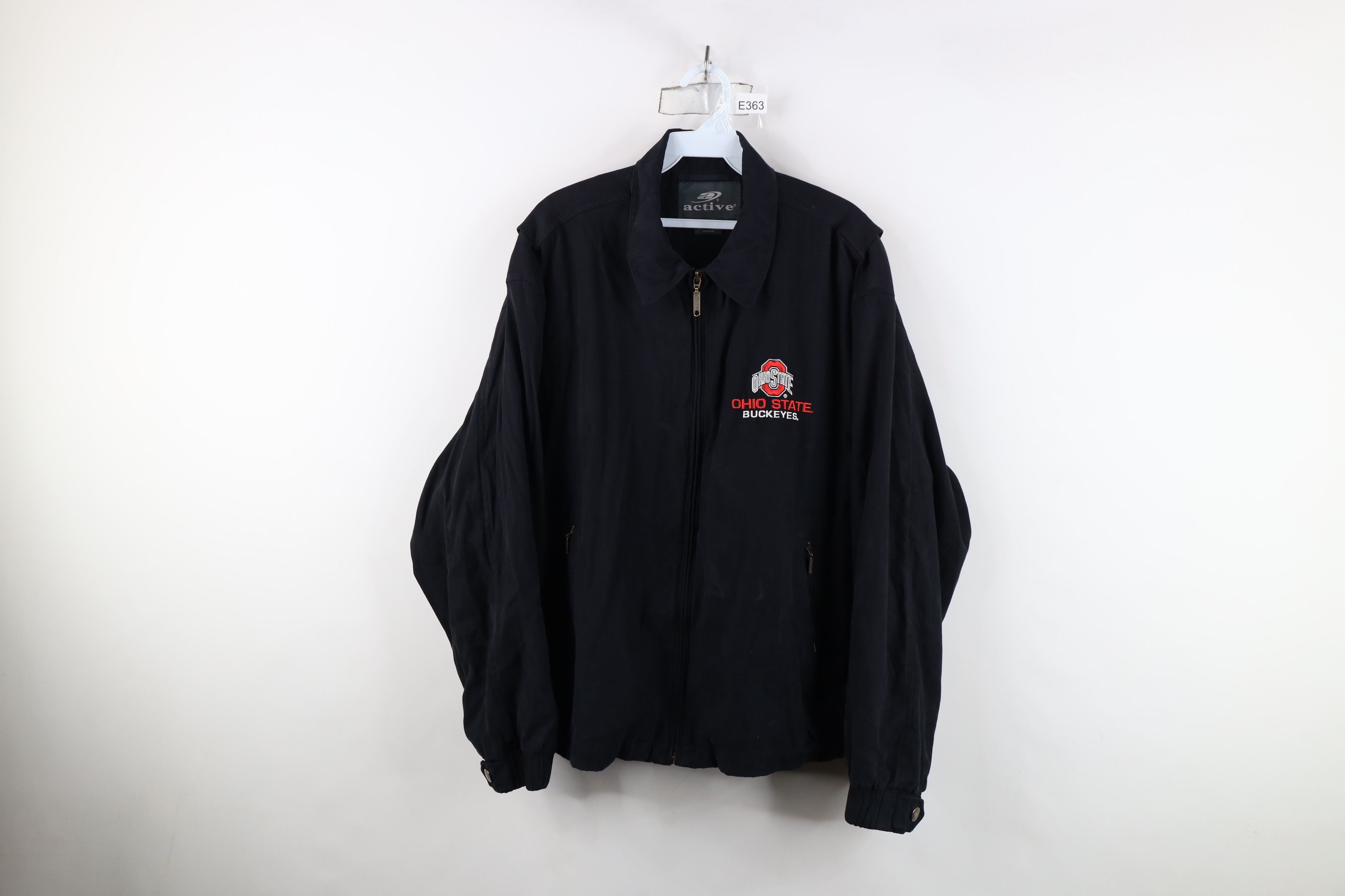 Vintage Vintage 90s Ohio State University Microfiber Bomber Jacket Size US L / EU 52-54 / 3 - 1 Thumbnail