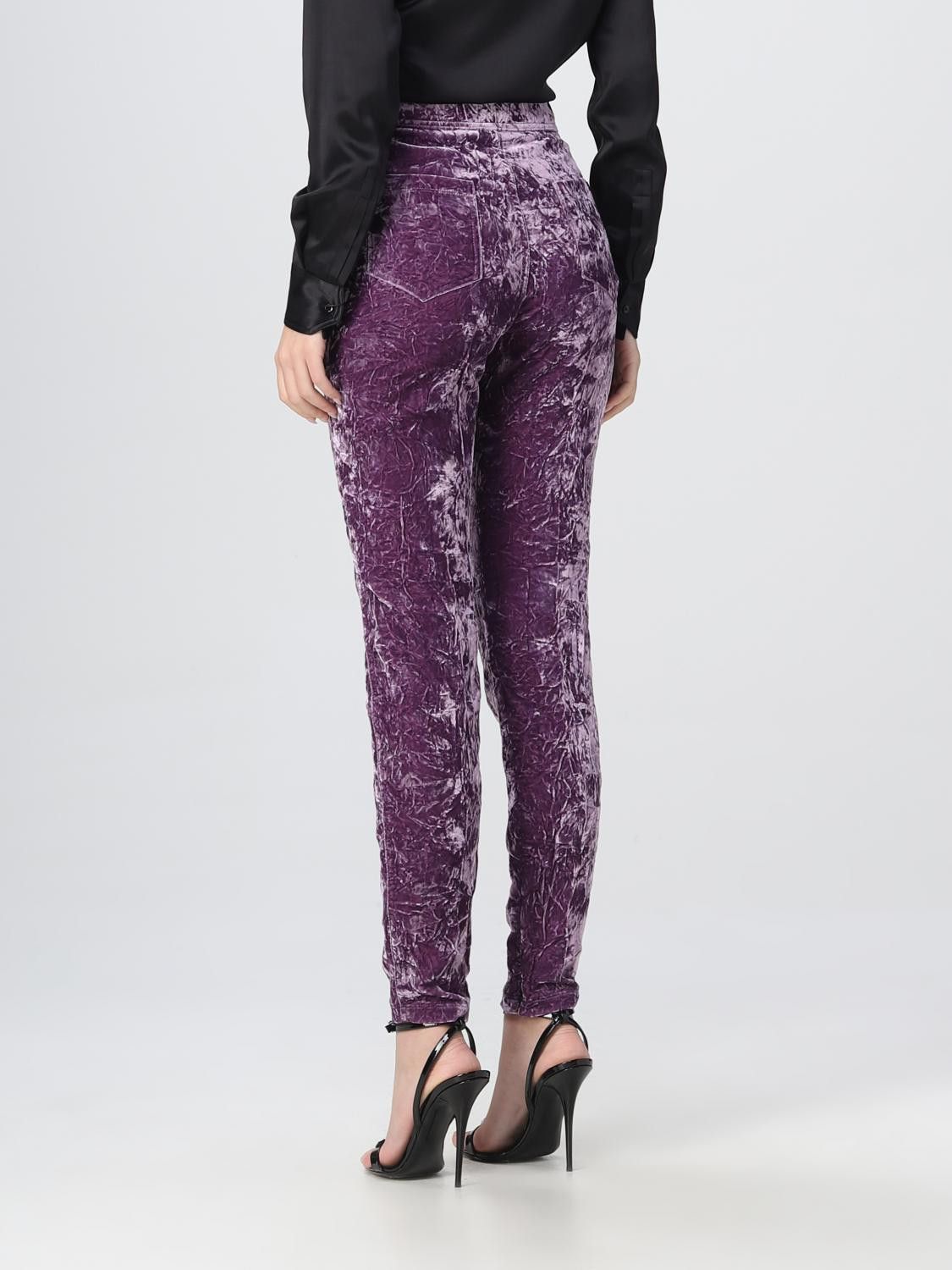 Saint Laurent Paris o1y0126 Sweatpant in Purple Size 27" / US 4 / IT 40 - 3 Thumbnail
