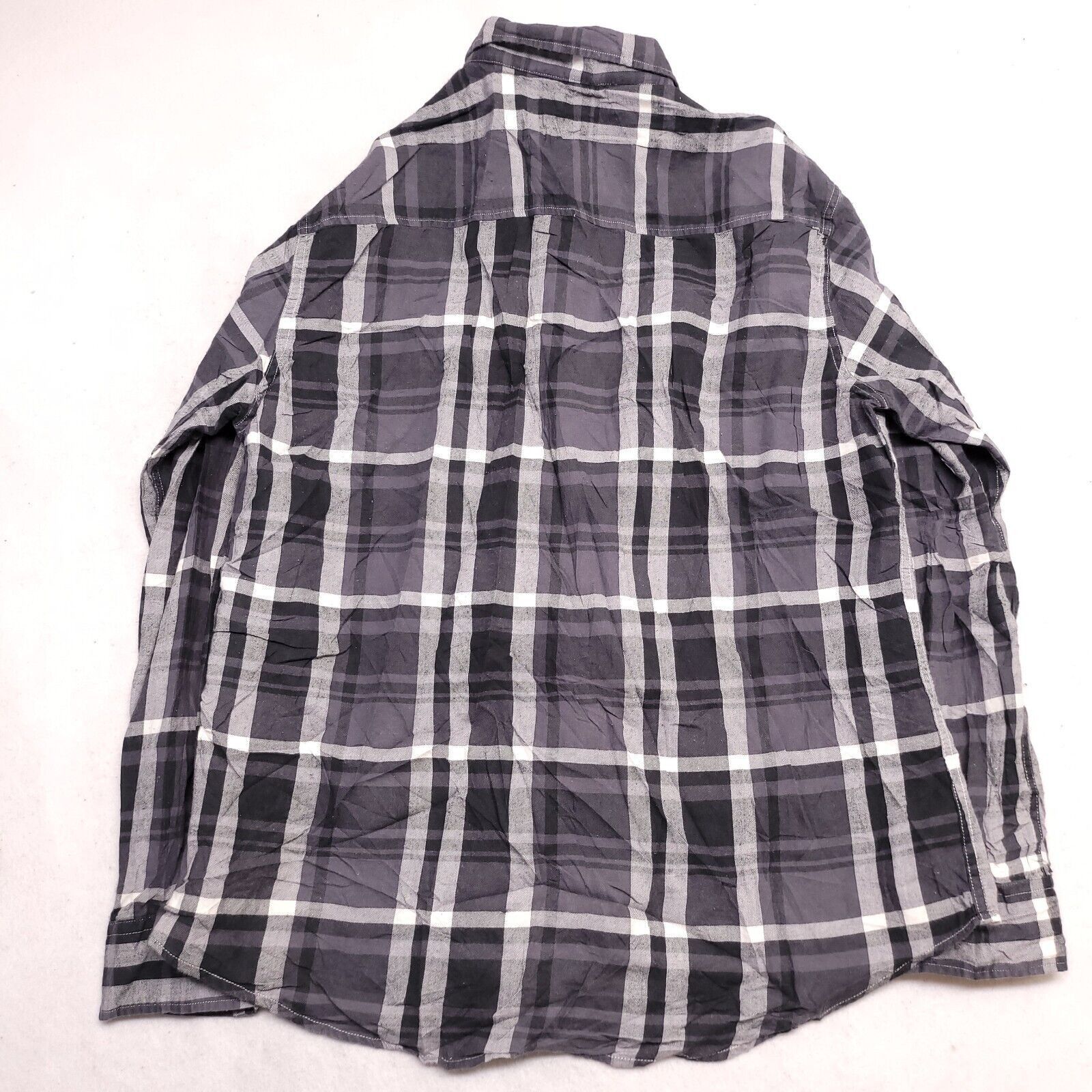 Ecko Unltd. Ecko Unltd Madras Flannel Shirt Men Size Extra Large XL Gray Size US XL / EU 56 / 4 - 9 Thumbnail