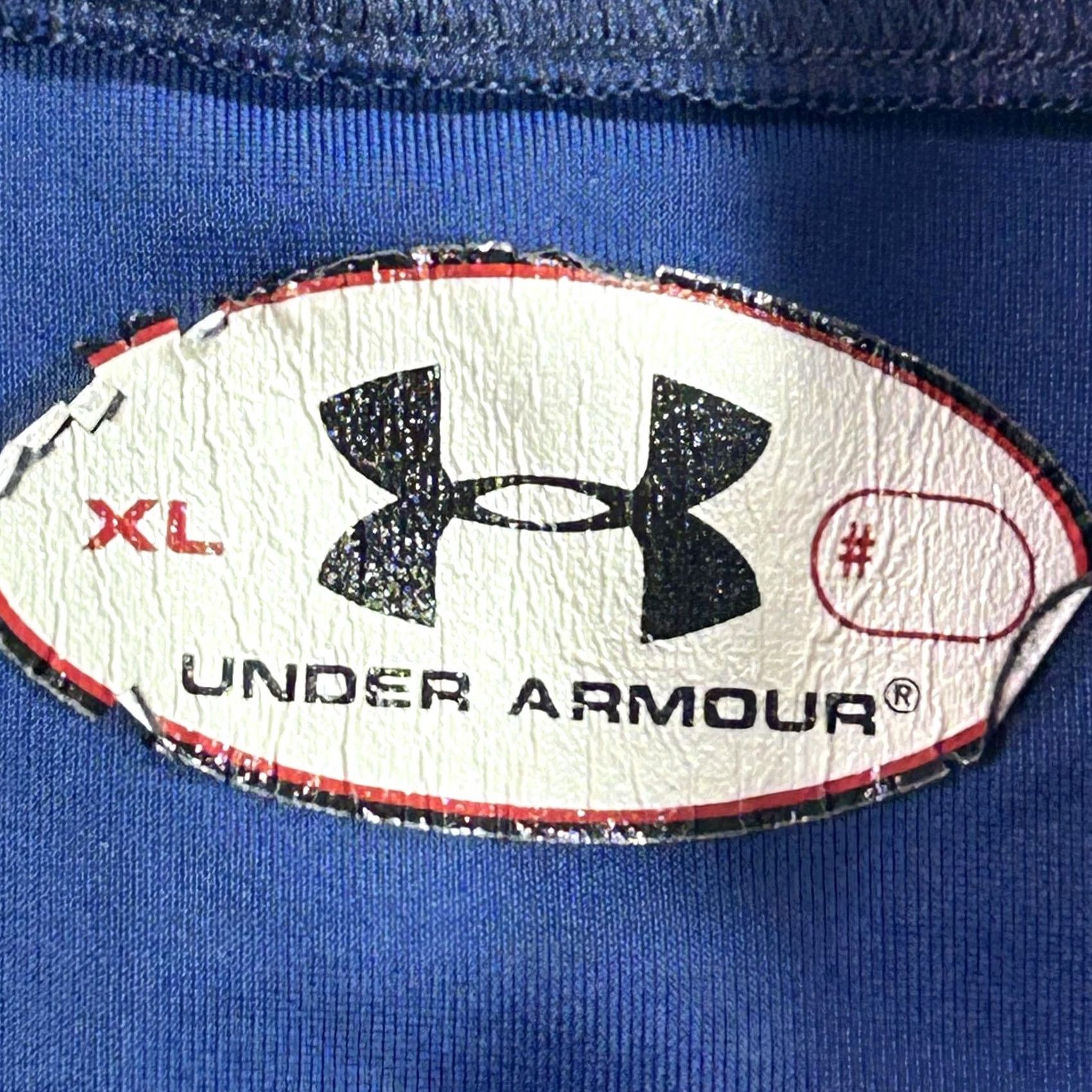 Under Armour Under Armour Shirt Mens XL Blue Long Sleeve Mock Neck Training Base Layer Top Size US XL / EU 56 / 4 - 3 Thumbnail