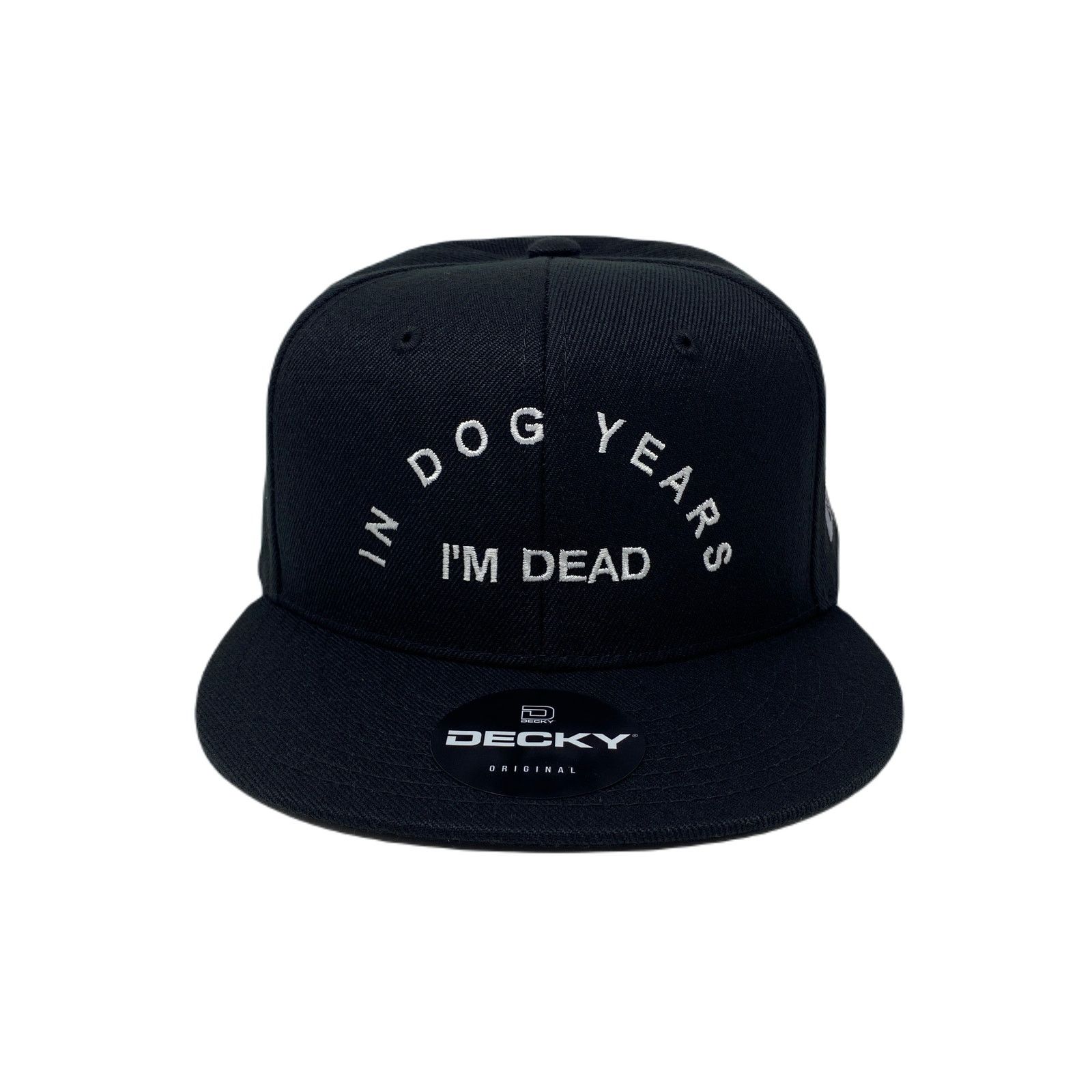 Other In Dog Years I’m Dead RIP Snapback Hat All Black Size ONE SIZE - 4 Thumbnail