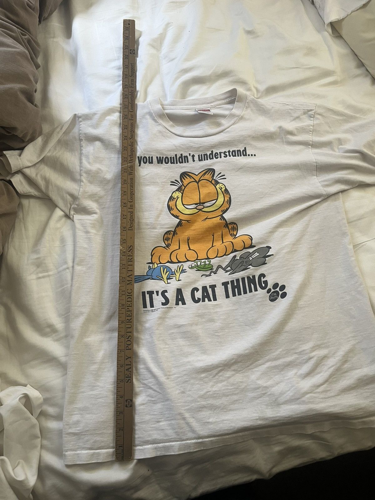 Other 1978 Single Stitch Garfield T-Shirt Size US XL / EU 56 / 4 - 5 Thumbnail