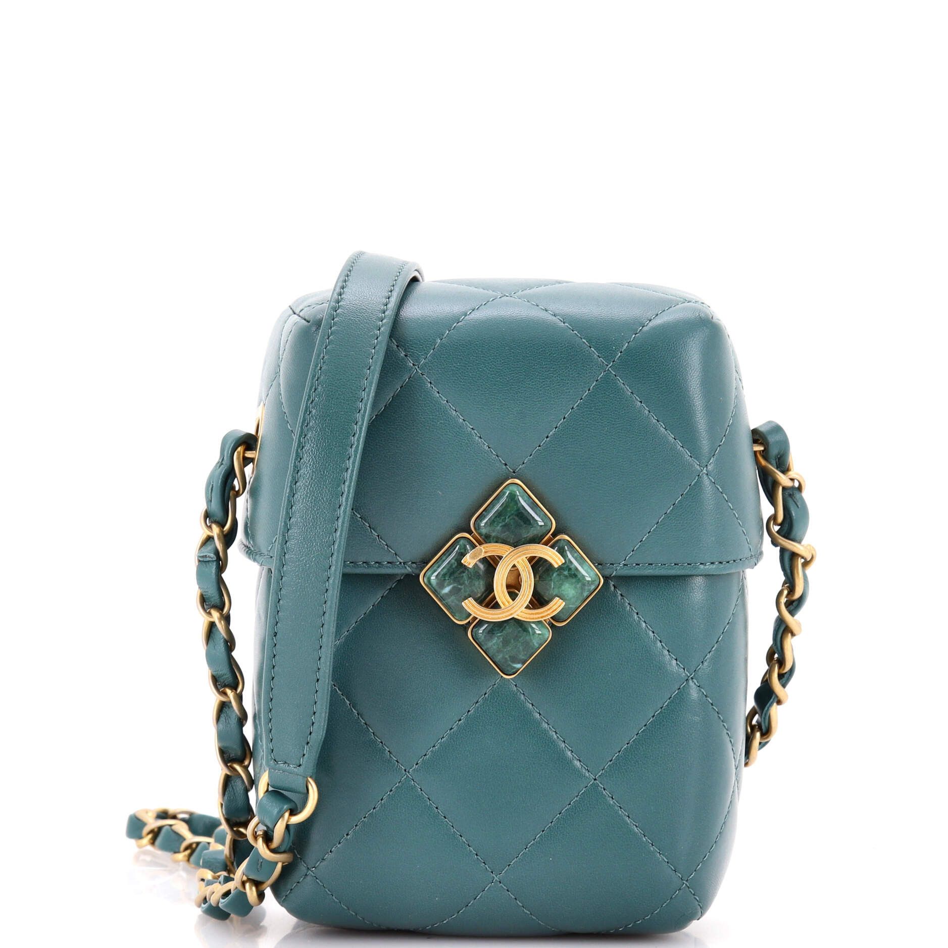 Chanel Diamond Lock CC Phone Holder Crossbody Bag Size ONE SIZE - 1 Thumbnail
