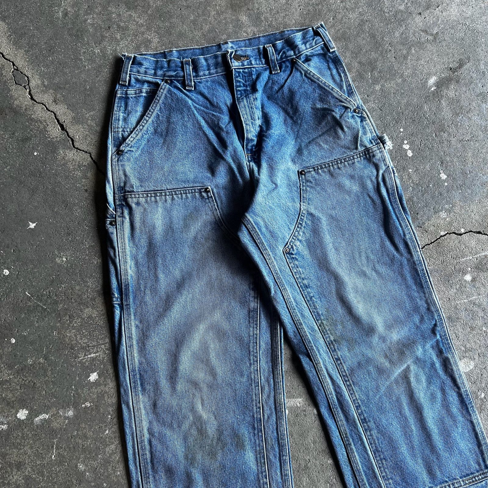 Carhartt × Vintage Carhartt denim blue jean double knee work carpenter pants Size US 30 / EU 46 - 2 Thumbnail