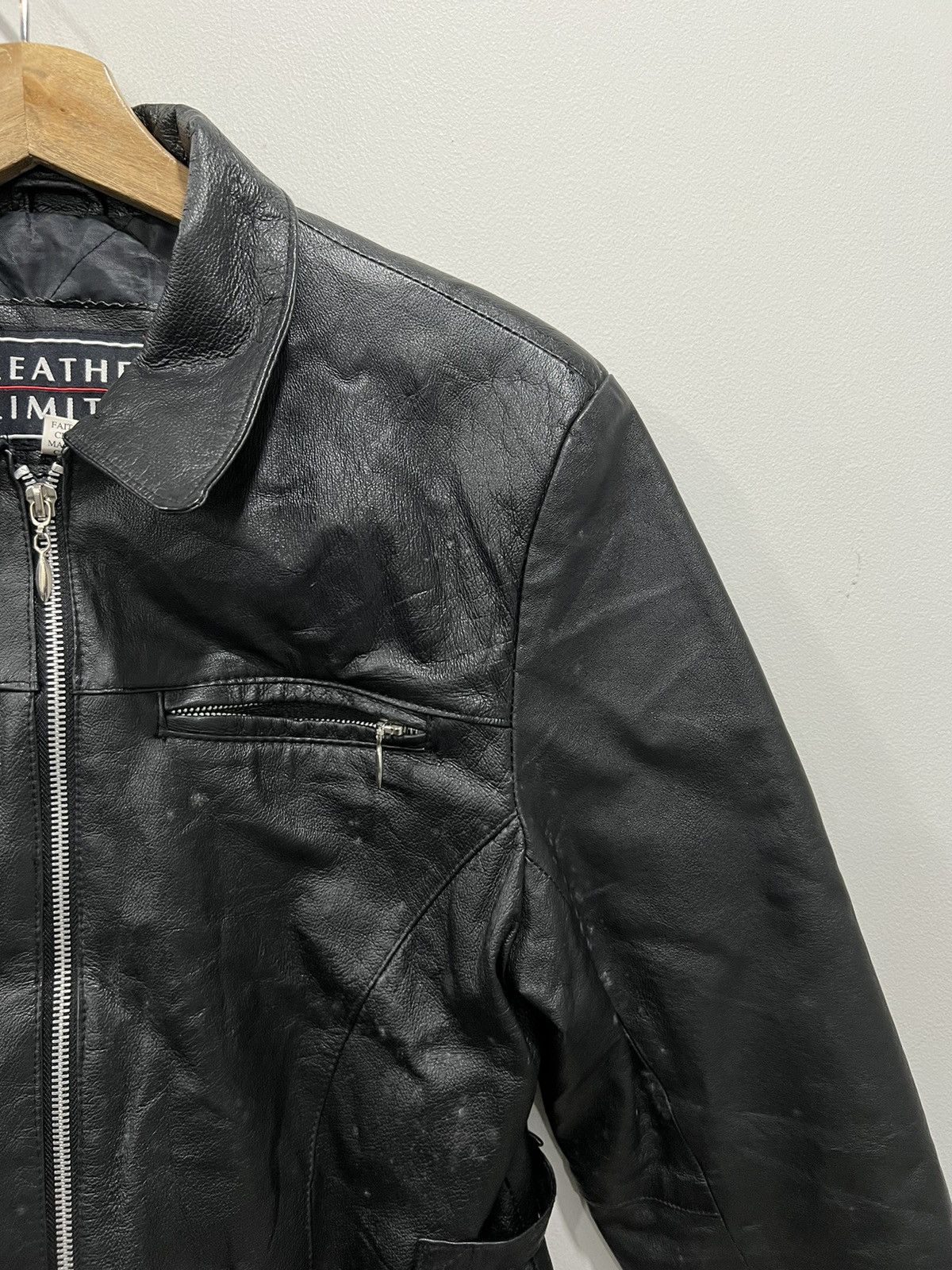 Vintage Vintage Womens Leather Jacket Coat Size M / US 6-8 / IT 42-44 - 5 Thumbnail