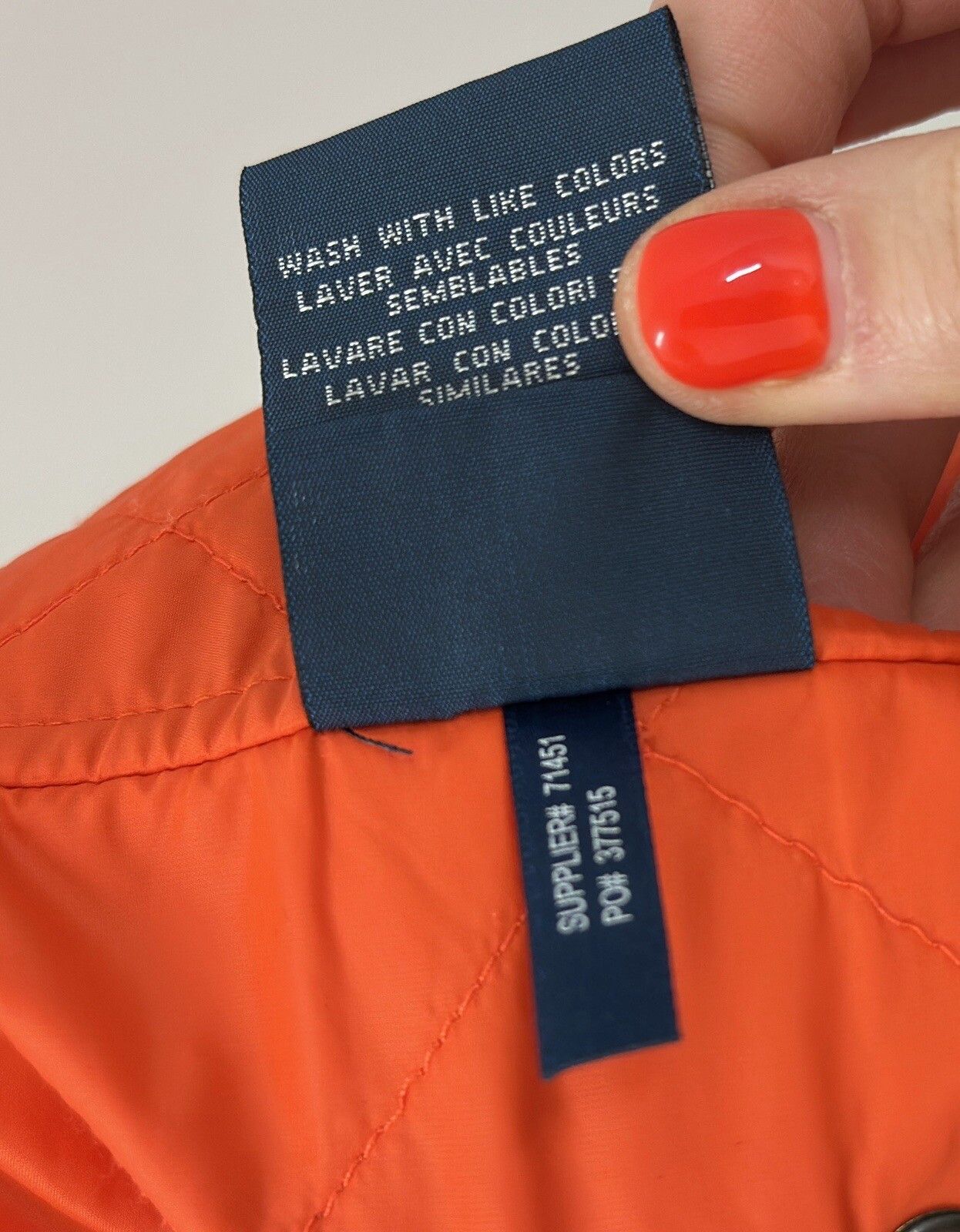Polo Ralph Lauren Polo Ralph Lauren Gilet Orange Quilted Lightweight Snap Size US XL / EU 56 / 4 - 13 Thumbnail