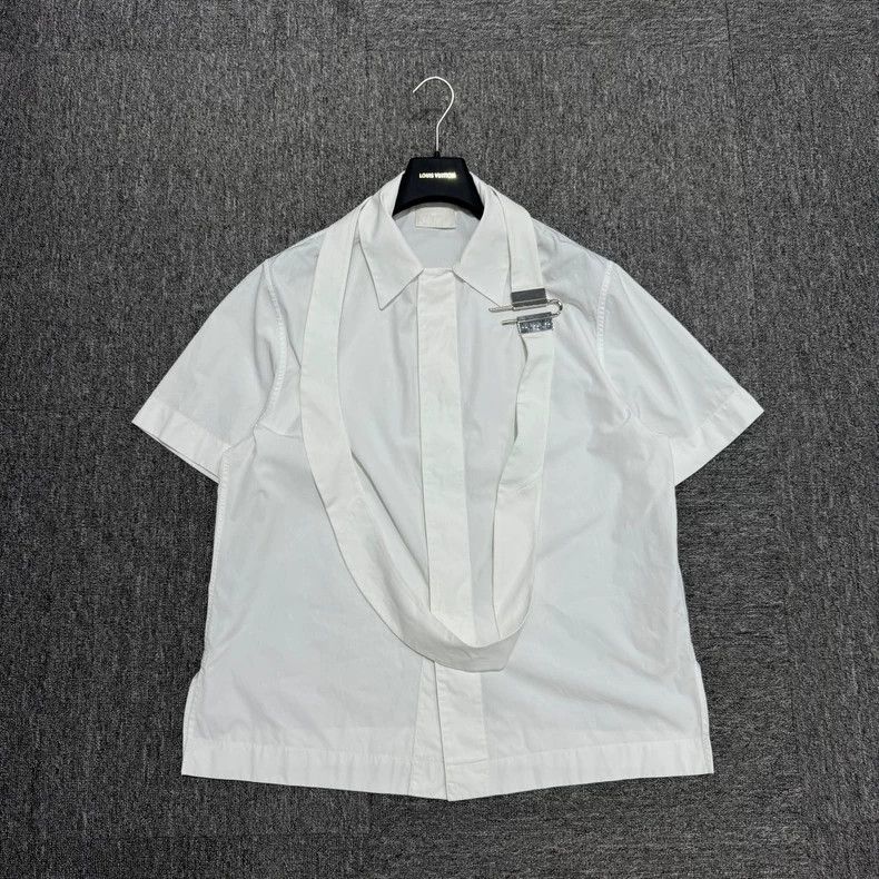 Givenchy Givenchy Lock Closure Short Sleeve Shirt - dmc Size US M / EU 48-50 / 2 - 1 Thumbnail