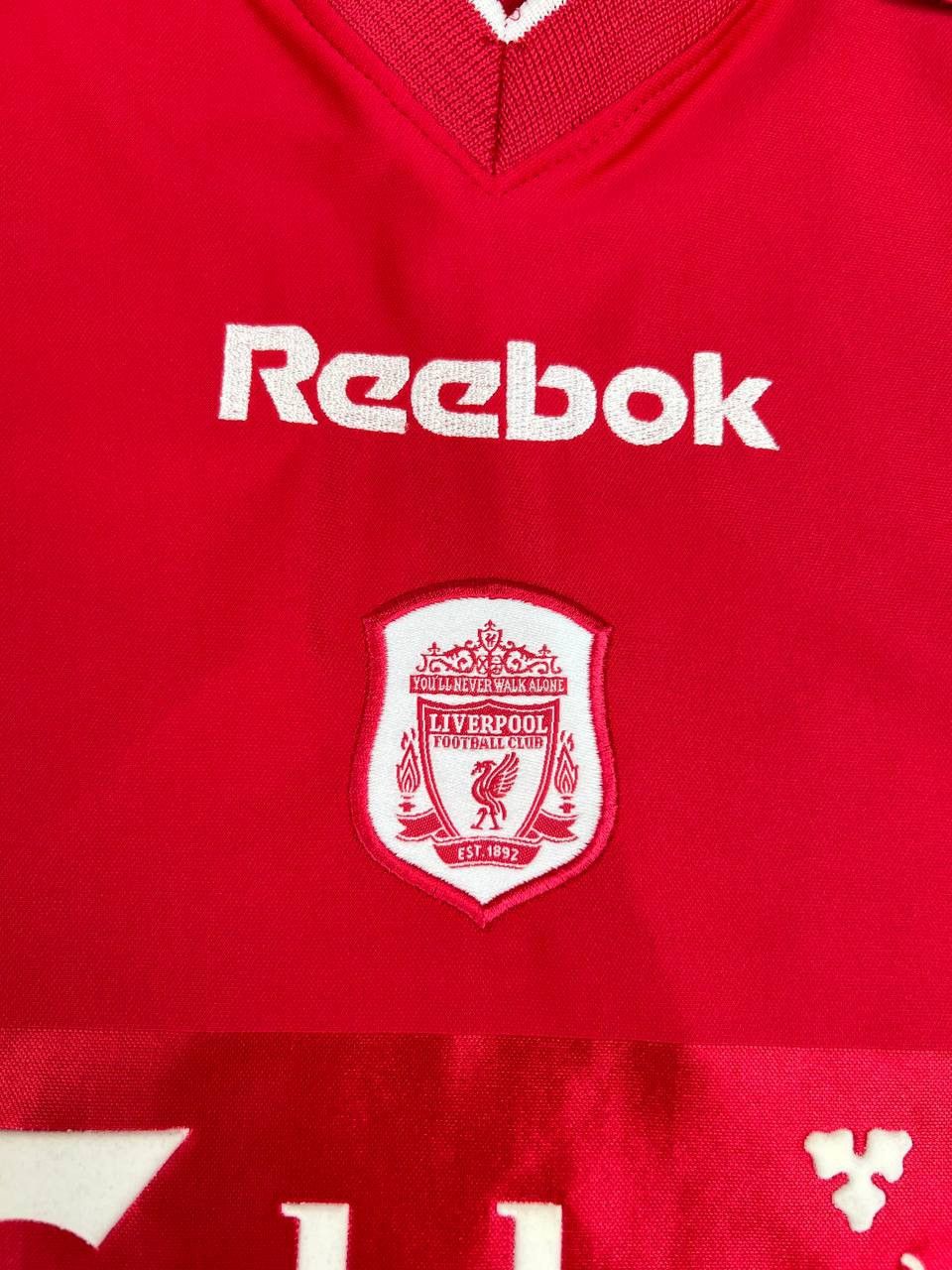 Reebok Vintage Liverpool 2000 2002 Hamann #16 Home Shirt Jersey Size US L / EU 52-54 / 3 - 6 Thumbnail