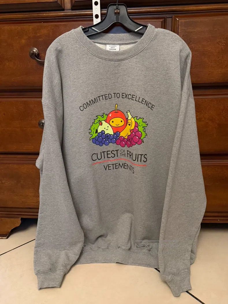 Vetements Vetements Grey Hoodie Size US L / EU 52-54 / 3 - 1 Thumbnail