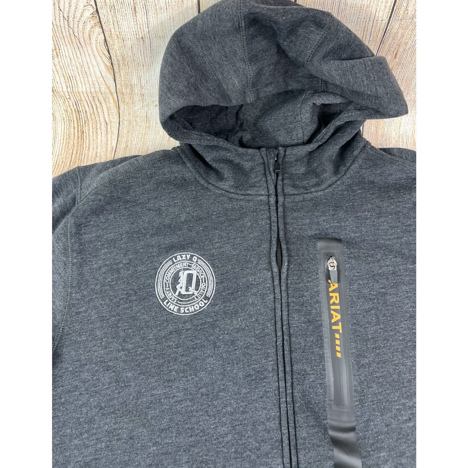 Ariat Ariat Hoodie Full Zip Workman Rebar Mens 2XL Black Zip Hooded Pockets Solid Jacket Size US XXL / EU 58 / 5 - 3 Thumbnail