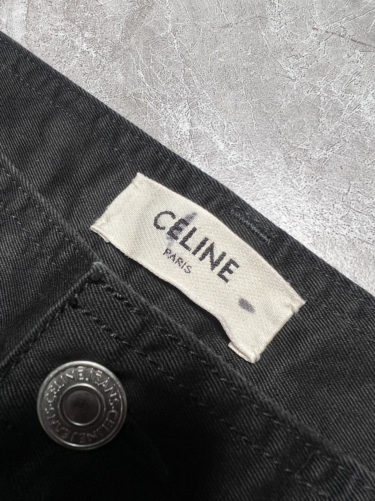 Celine Celine x Hedi Slimane Wide Leg Canvas Cotton Trouser Size US 33 - 4 Thumbnail