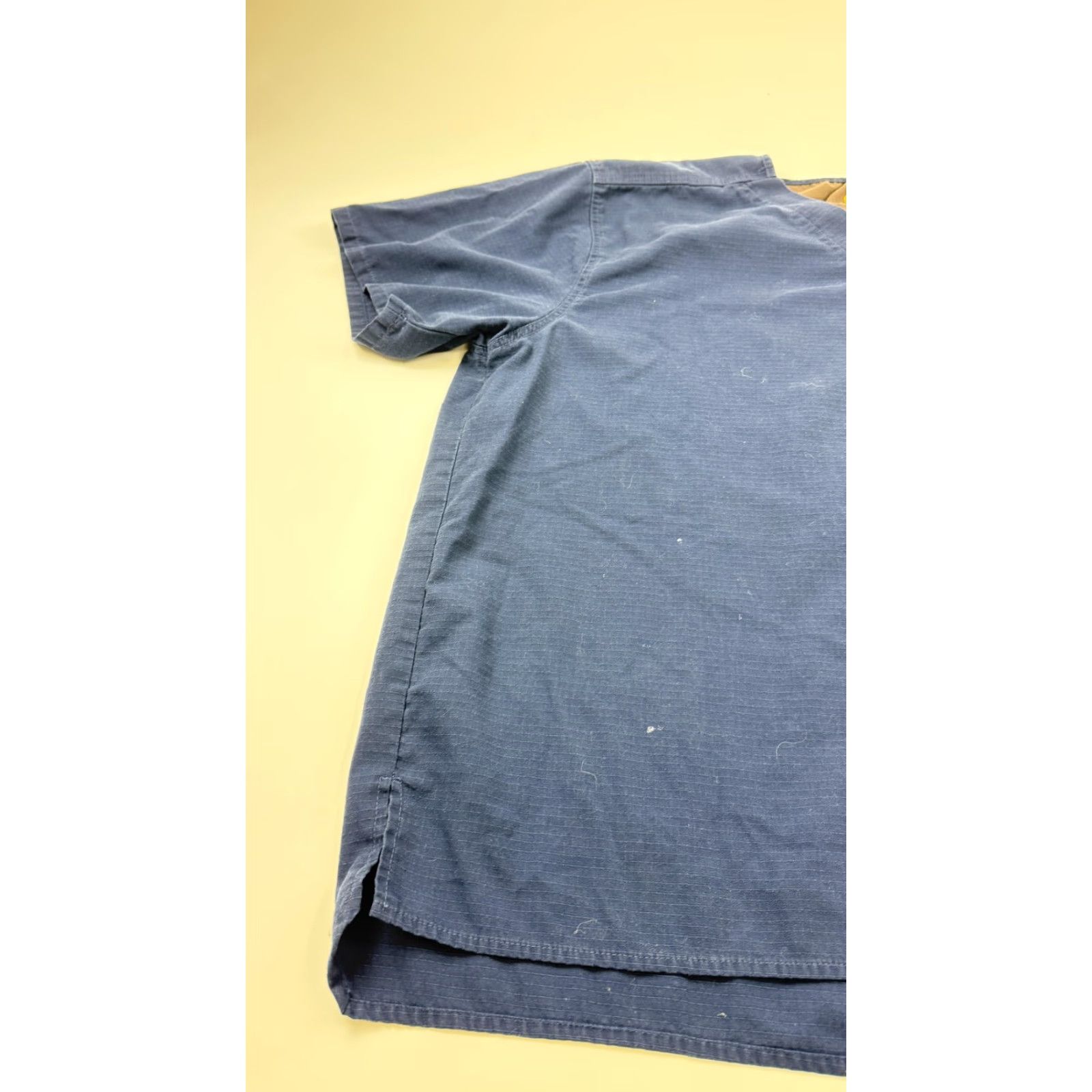 Carhartt Carhartt Scrub Shirt Mens 2XL Navy Blue Ripstop V Neck Medical Workwear Pocket Size US XXL / EU 58 / 5 - 3 Thumbnail