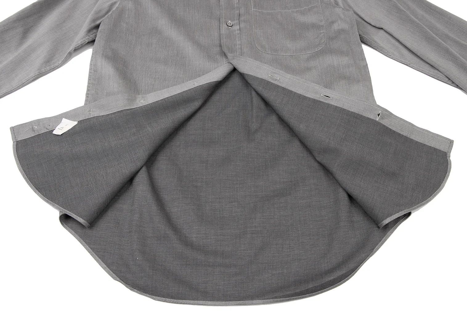 Armani Collezioni Snap Button-Down Shirt in Gray Size 38 Size US XXS / EU 40 - 14 Thumbnail