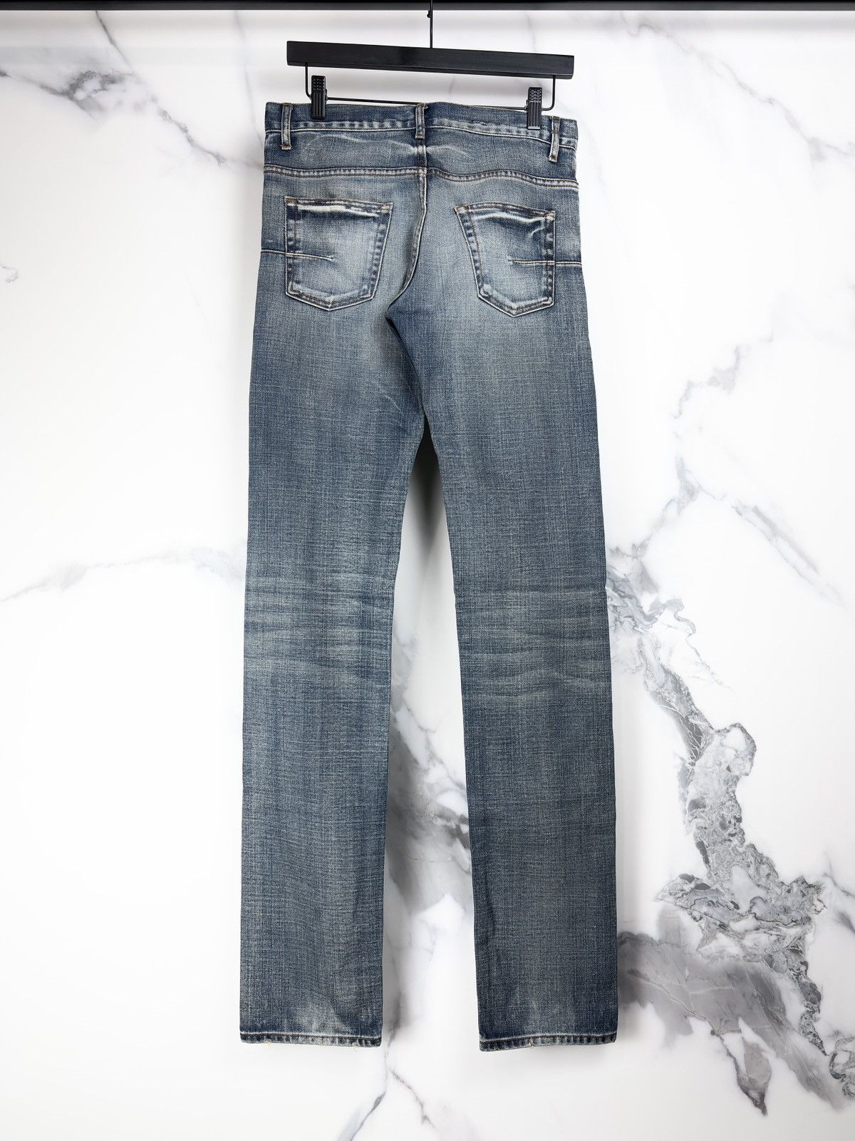 Dior × Hedi Slimane SS07 Dior Homme Hedi Slimane Sky Faded Jake Denim Jeans Size US 29 - 2 Thumbnail