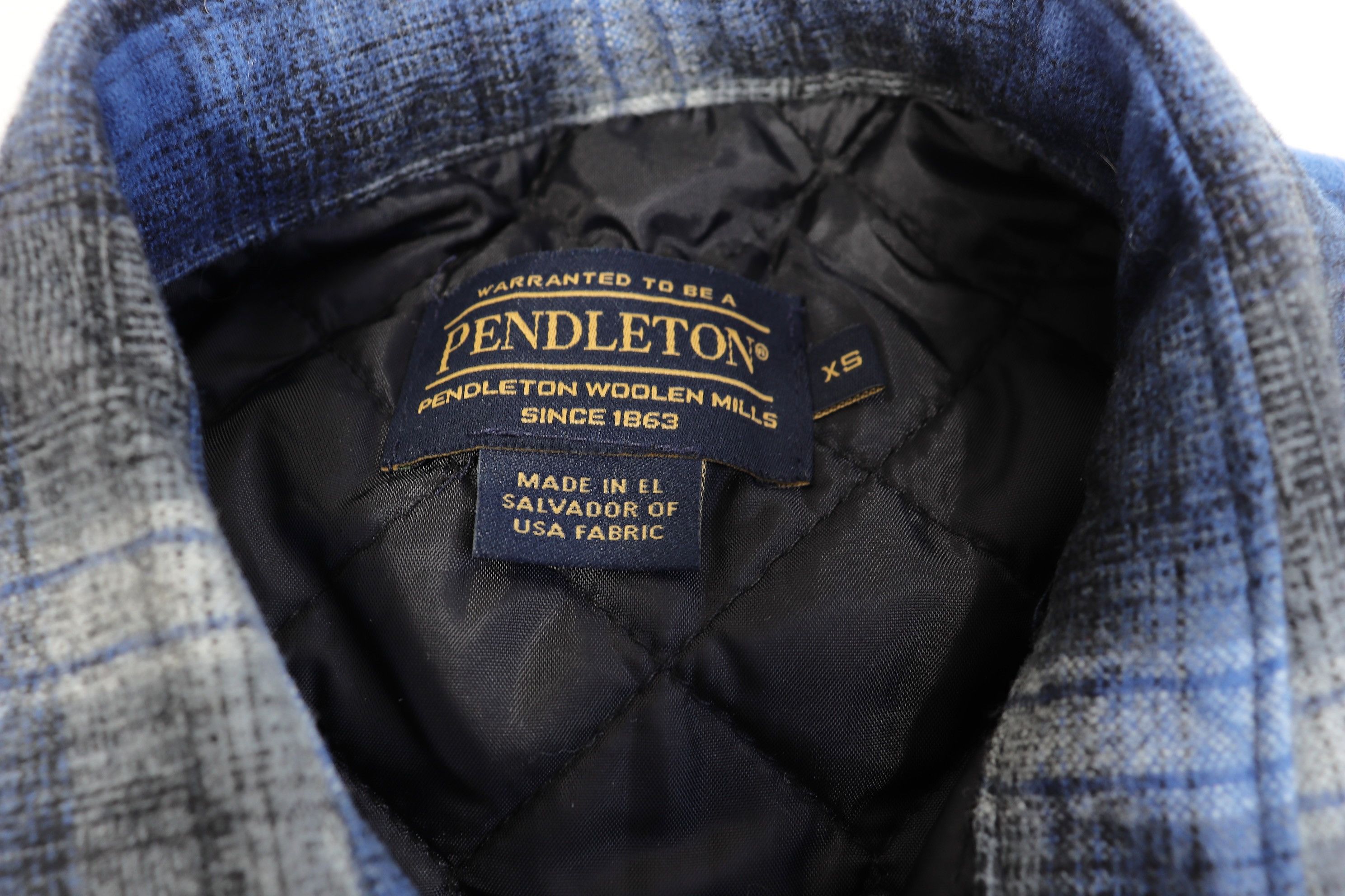 Pendleton Pendleton Shadow Plaid Quilt-Lined Wool Shirt Jacket Blue Size US XS / EU 42 / 0 - 4 Thumbnail