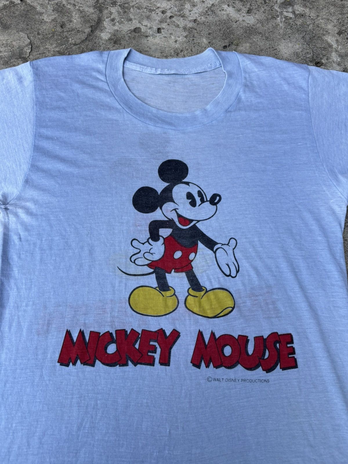Vintage Vintage 70s,80s Mickey Mouse Tshirt Size US S / EU 44-46 / 1 - 4 Thumbnail