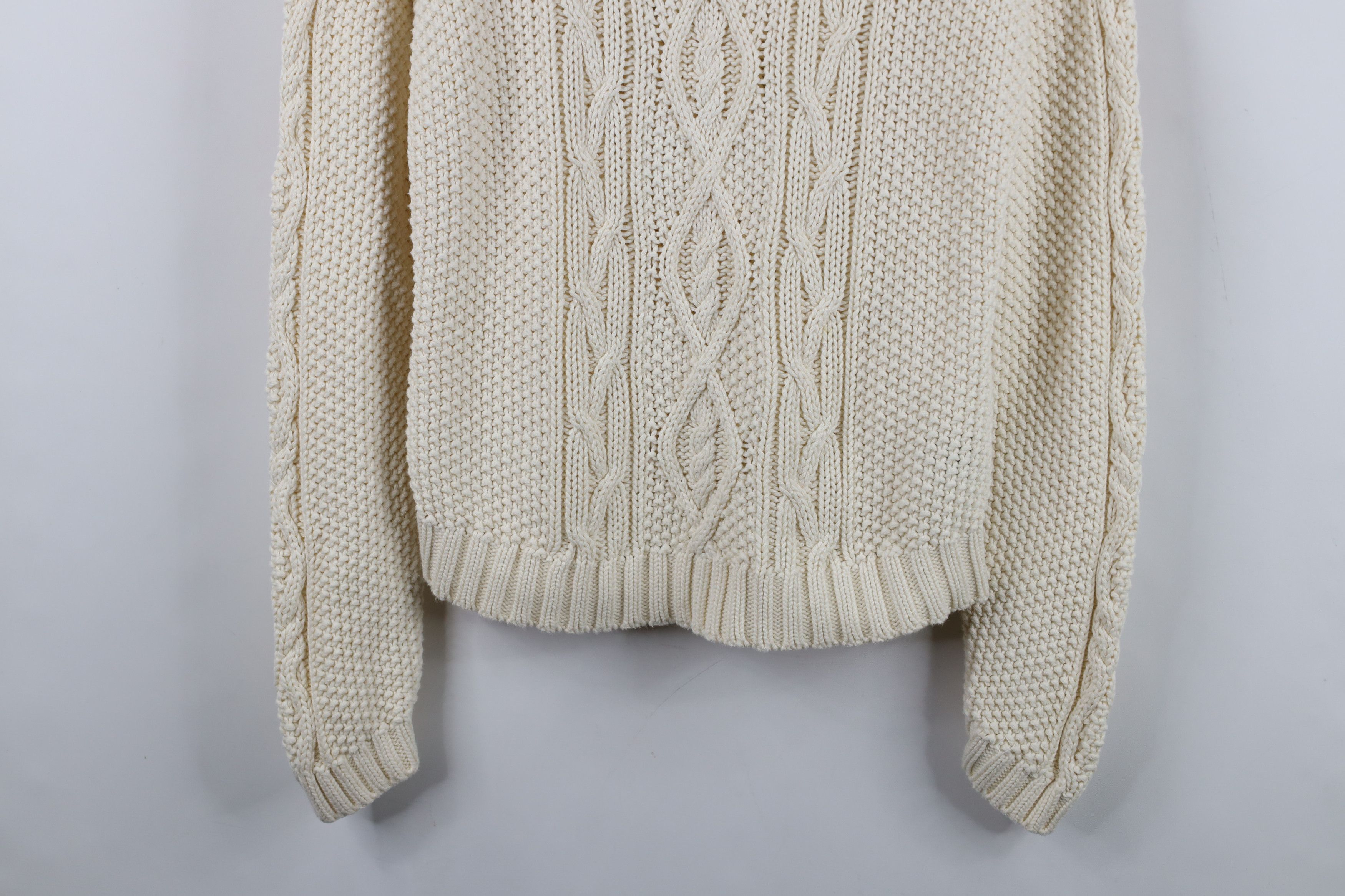 Ralph Lauren Vintage 90s Ralph Lauren Fisherman Knit Turtleneck Sweater Size L / US 10 / IT 46 - 3 Thumbnail