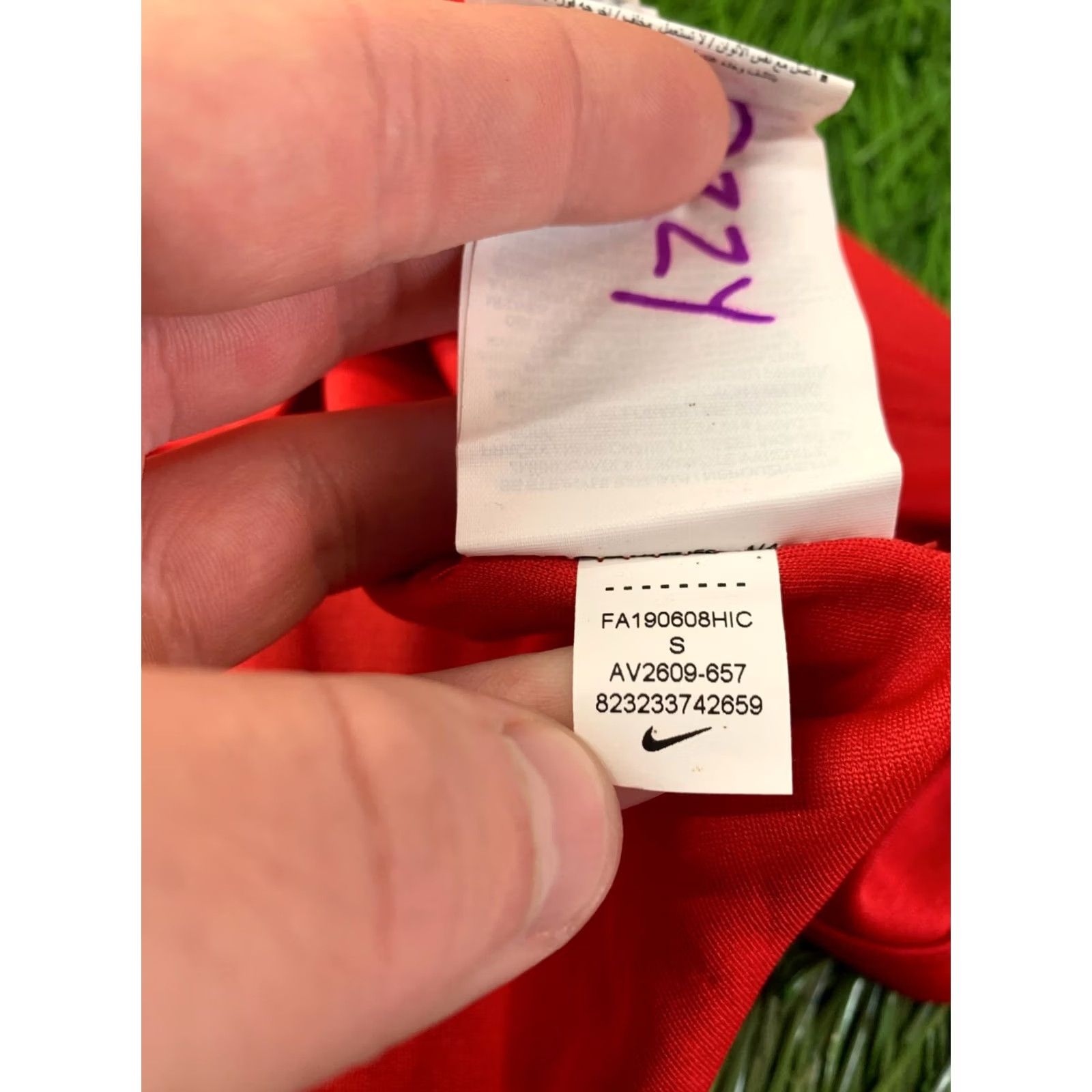 Nike NIKE Dri-FIT Park Original 2019 Men Football Long Sleeve Shirt Jersey Tee Size S Red Shirt Mens Size US S / EU 44-46 / 1 - 7 Thumbnail
