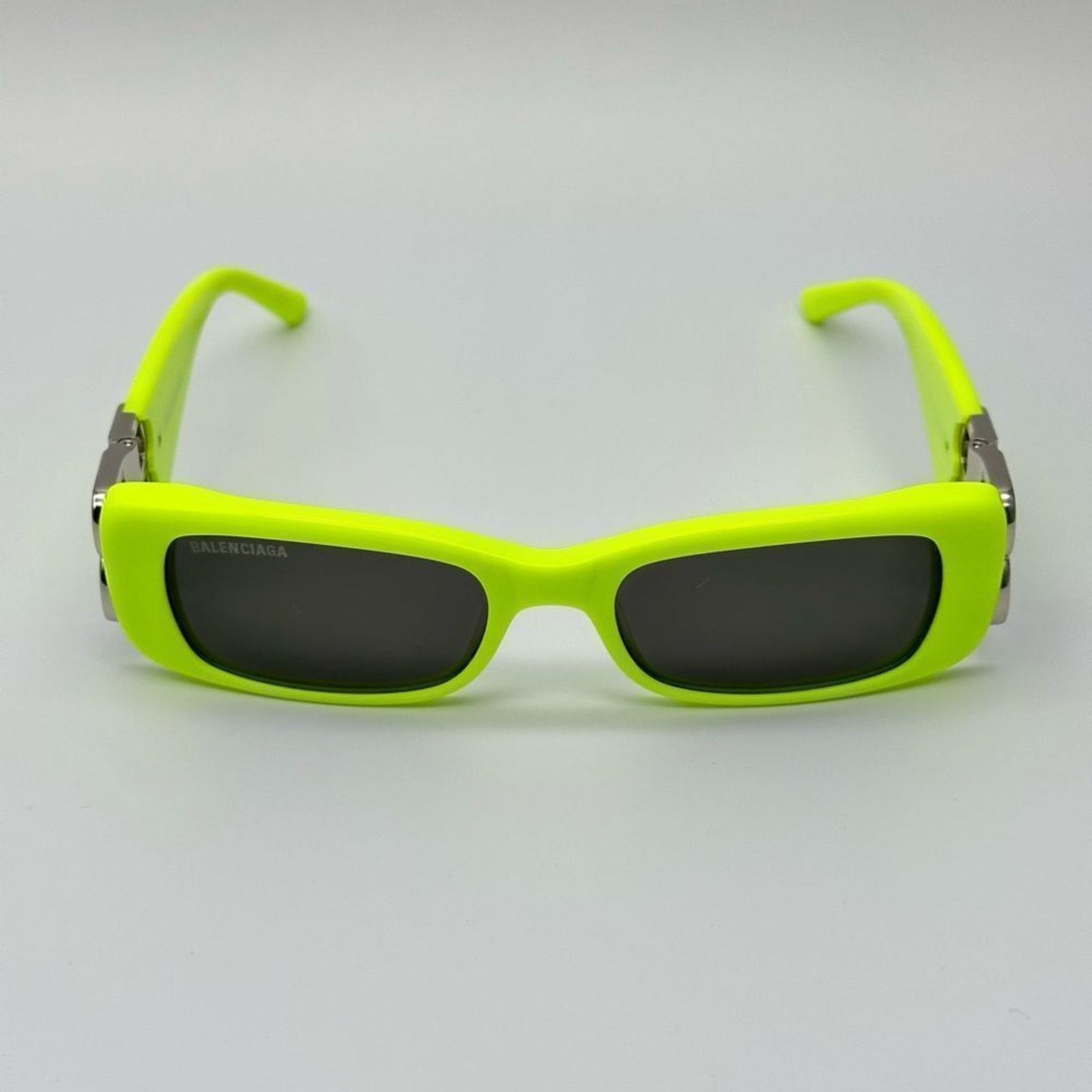 Balenciaga NEW Balenciaga BB0096S 008 Yellow Silver Women Sunglasses Size ONE SIZE - 1 Thumbnail