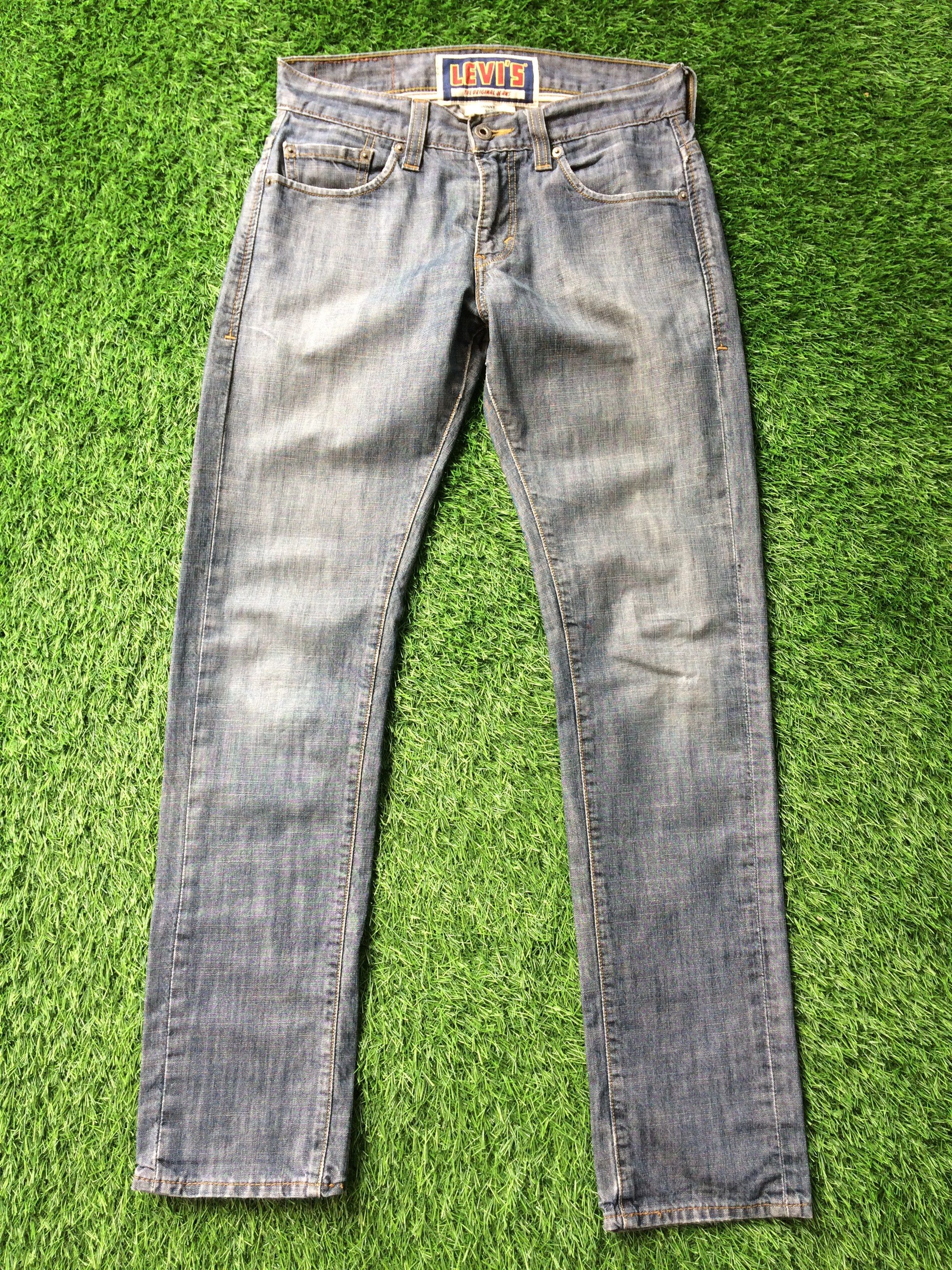 Jean × Unsound Rags Levis 511 Ripped Butt Skinny Jeans D-756 Size 30" / US 8 / IT 44 - 4 Thumbnail