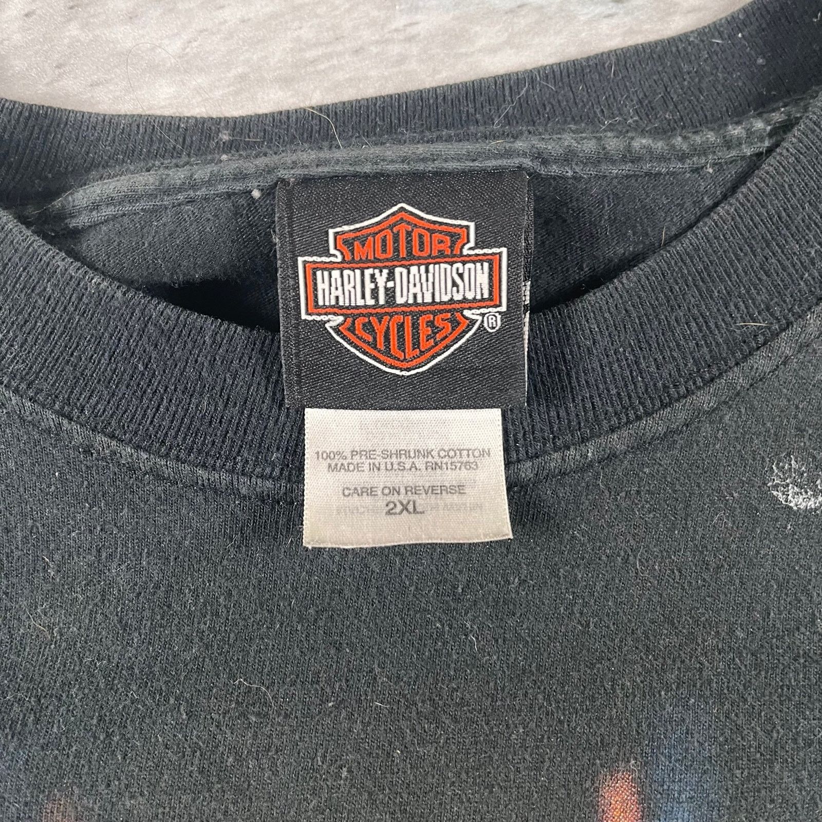 Harley Davidson Flaming skull Harley Davidson t shirt Size US XL / EU 56 / 4 - 3 Thumbnail
