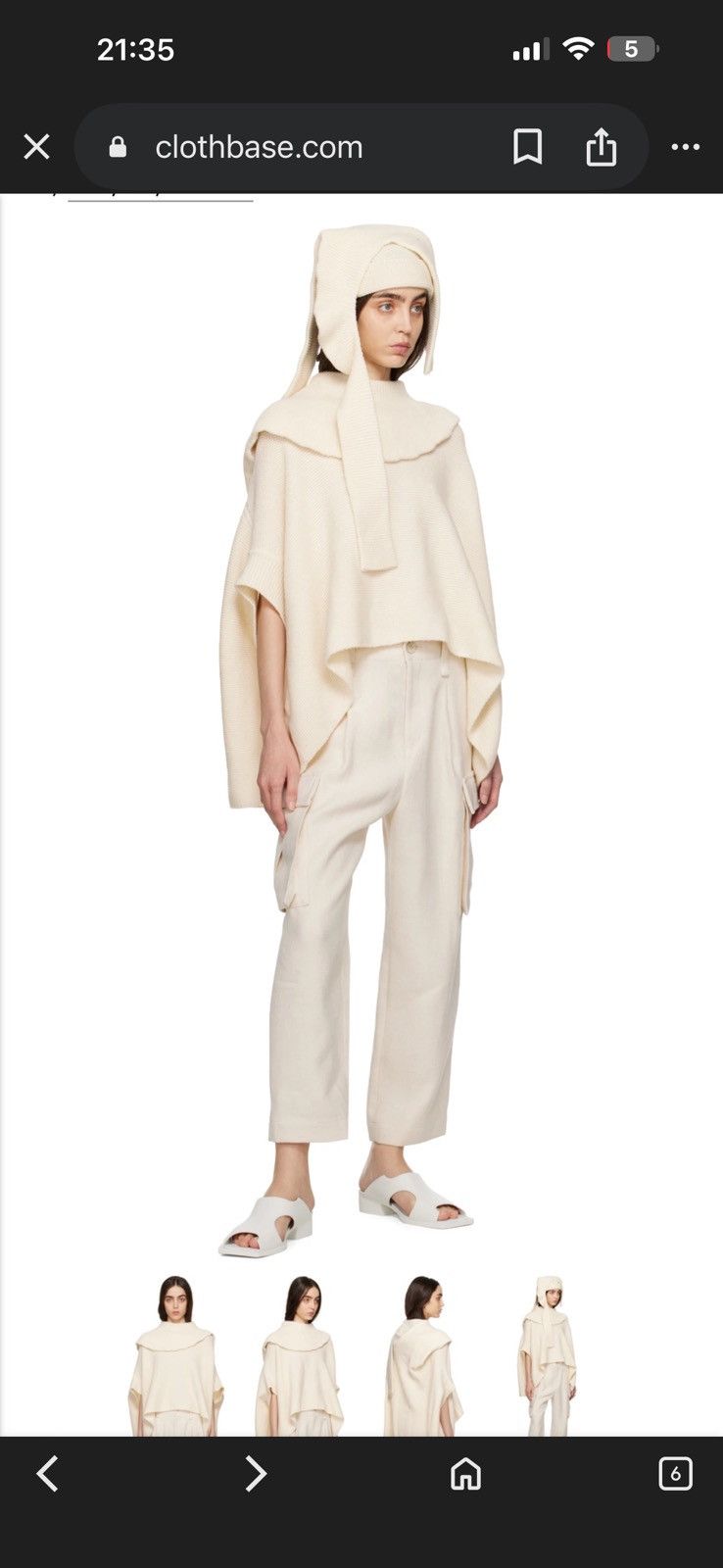 Issey Miyake Issey Miyake Off-White Rhizome Turtleneck Size M / US 6-8 / IT 42-44 - 4 Thumbnail