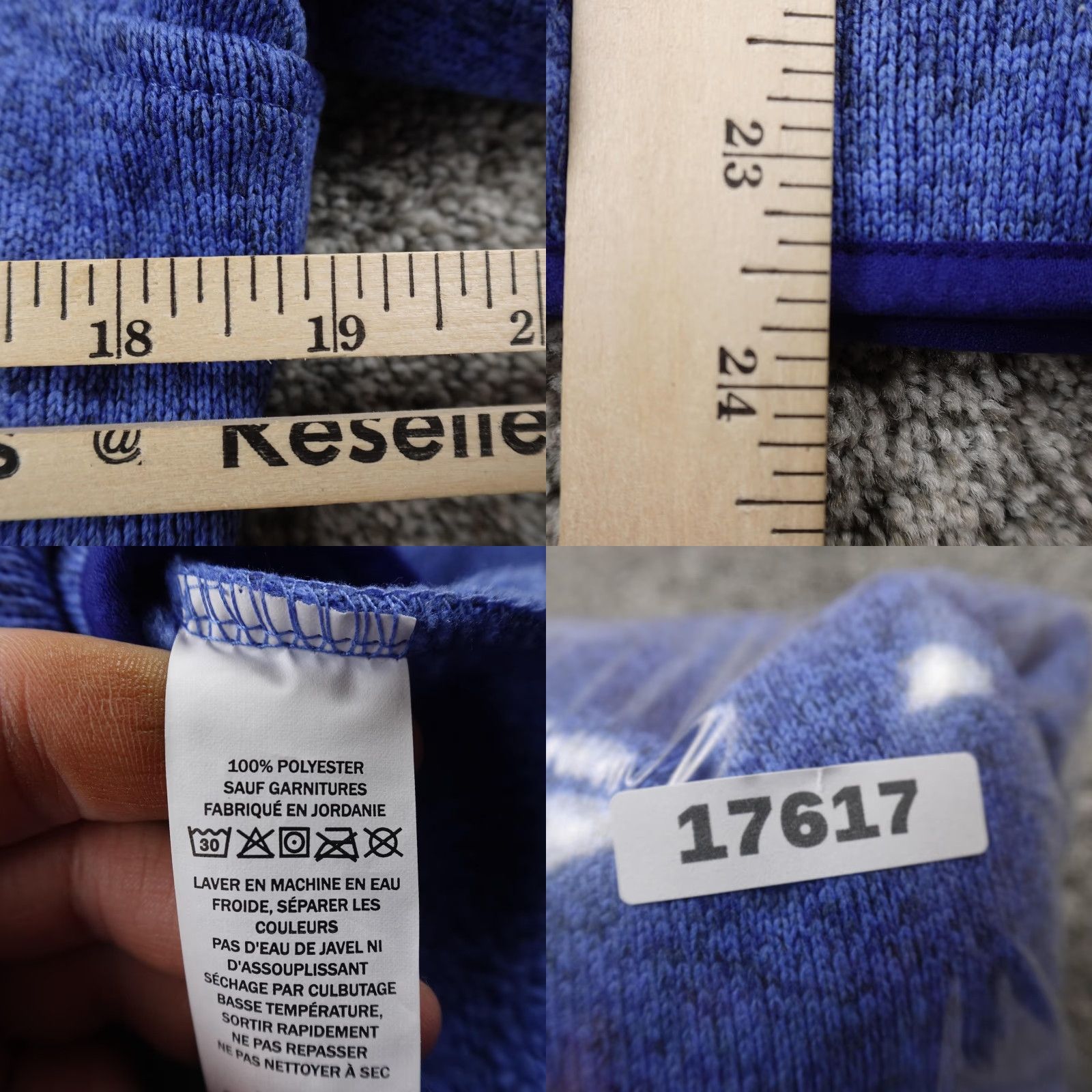 Vintage L.L. Bean Sweater Womens S Blue Katahdin Snap Neck Fleece Pullover Outdoor Hiking Raglan Sleeve Mock Neck Size S / US 4 / IT 40 - 8 Thumbnail