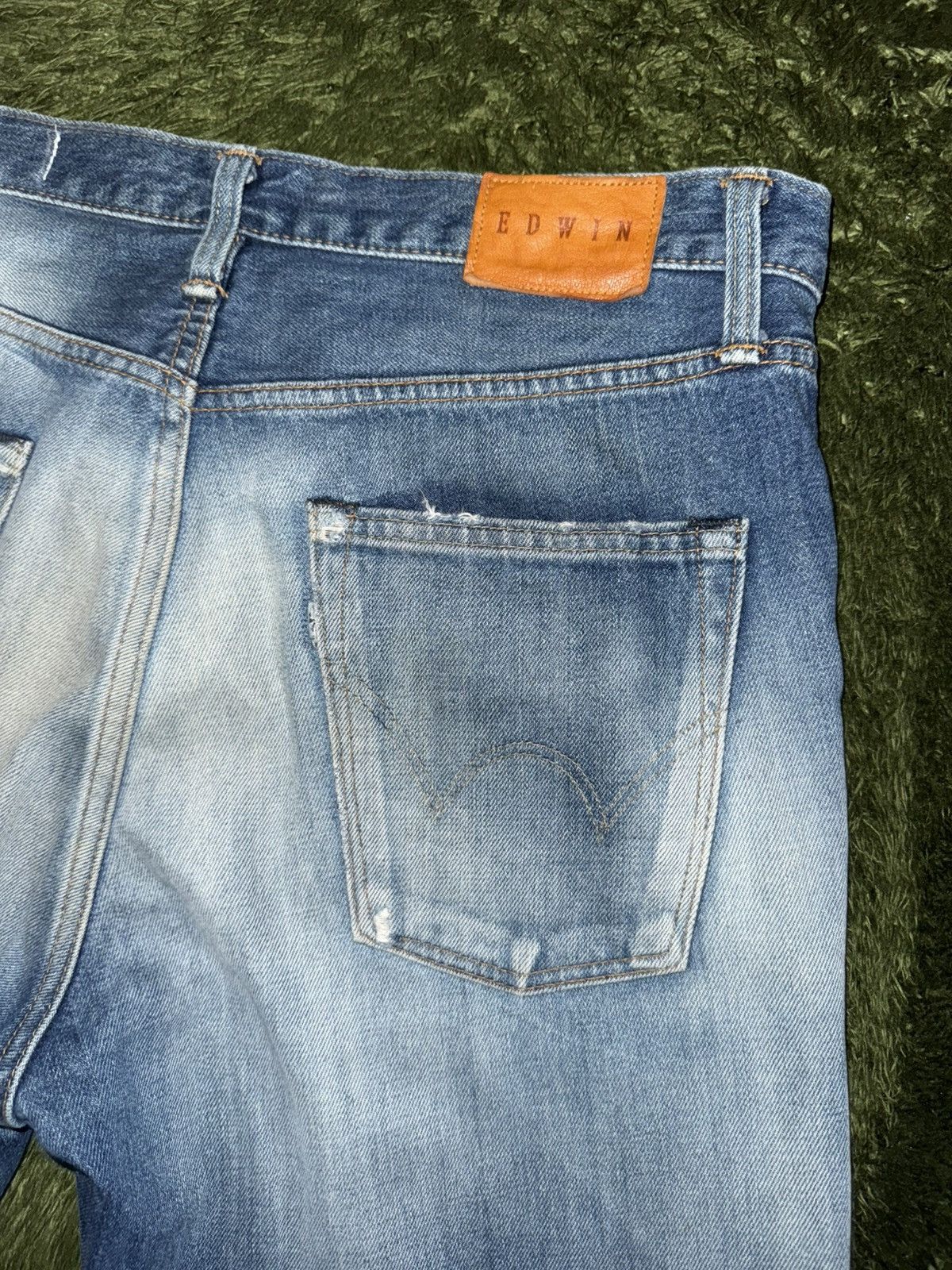 Edwin [33] EDWIN 503 Vintage Washed Denim Pants Made in Japan Size US 33 - 11 Thumbnail