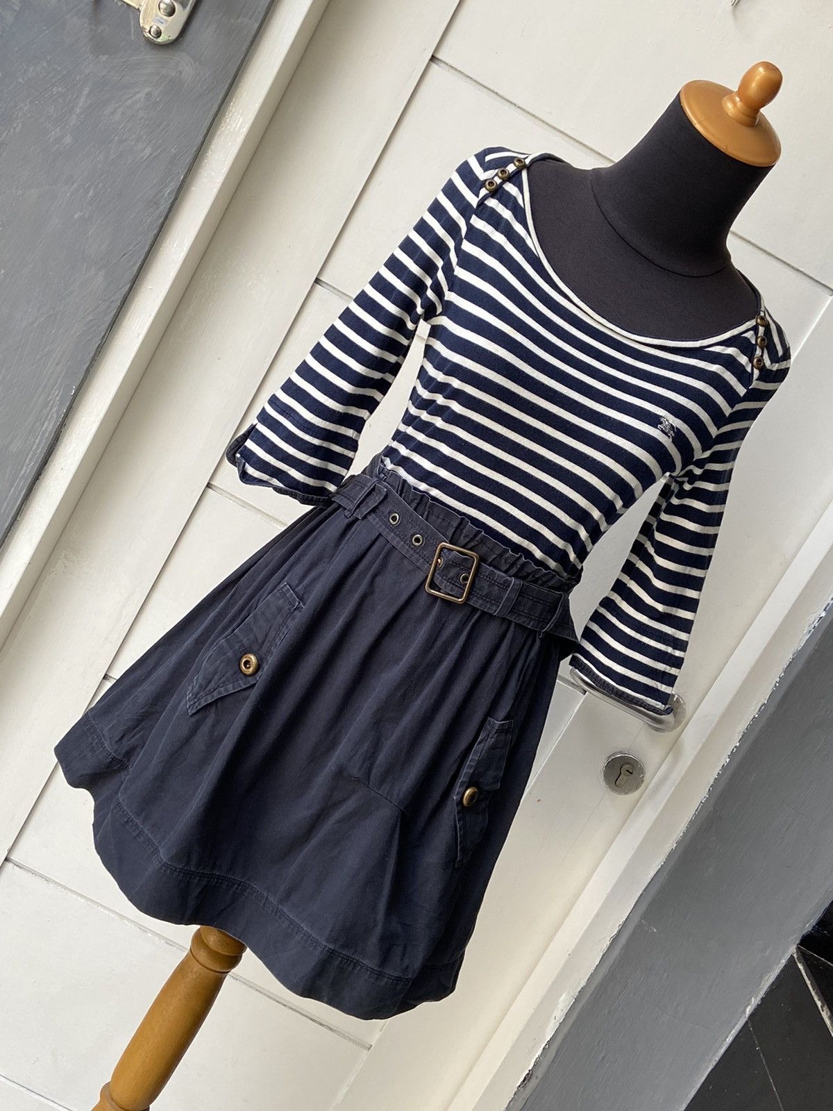 Burberry BURBERRY LONDON Striped Dress Size XXS / US 00 / IT 34 - 7 Thumbnail