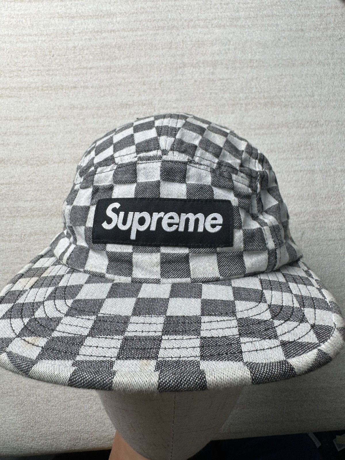 Supreme Ss18 checkerboard camp cap Size ONE SIZE - 2 Thumbnail