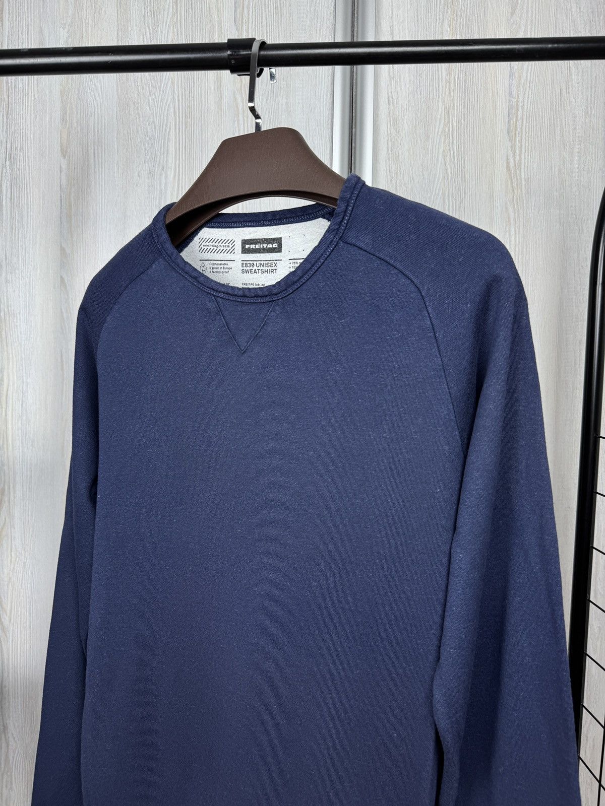 Freitag Freitag E830 Unisex vintage sweatshirt 00s y2k blue Size US L / EU 52-54 / 3 - 5 Thumbnail