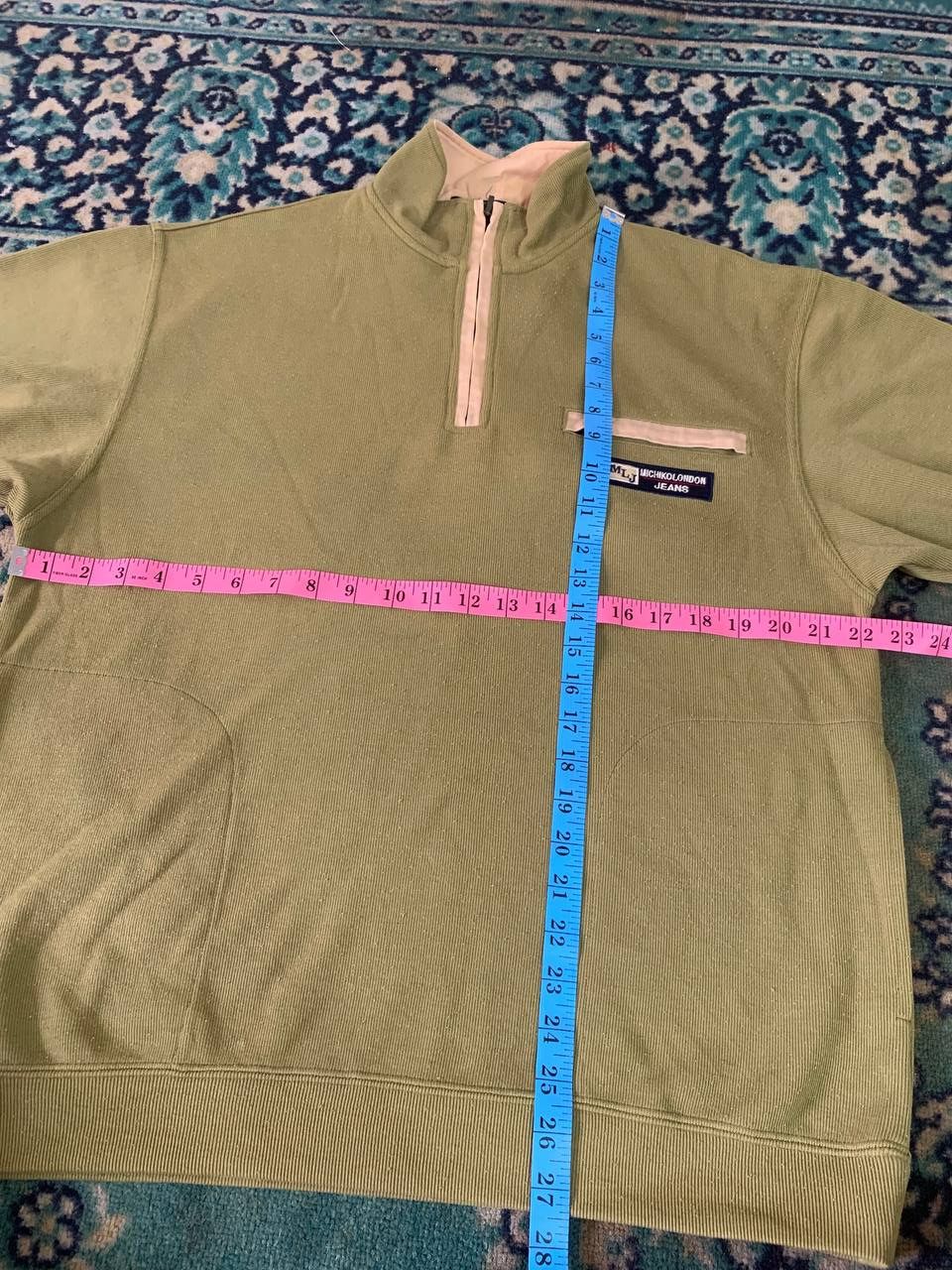 Michiko Koshino London Vintage Half Zip Sweatshirt Jumper Mochiko London Size US M / EU 48-50 / 2 - 6 Thumbnail