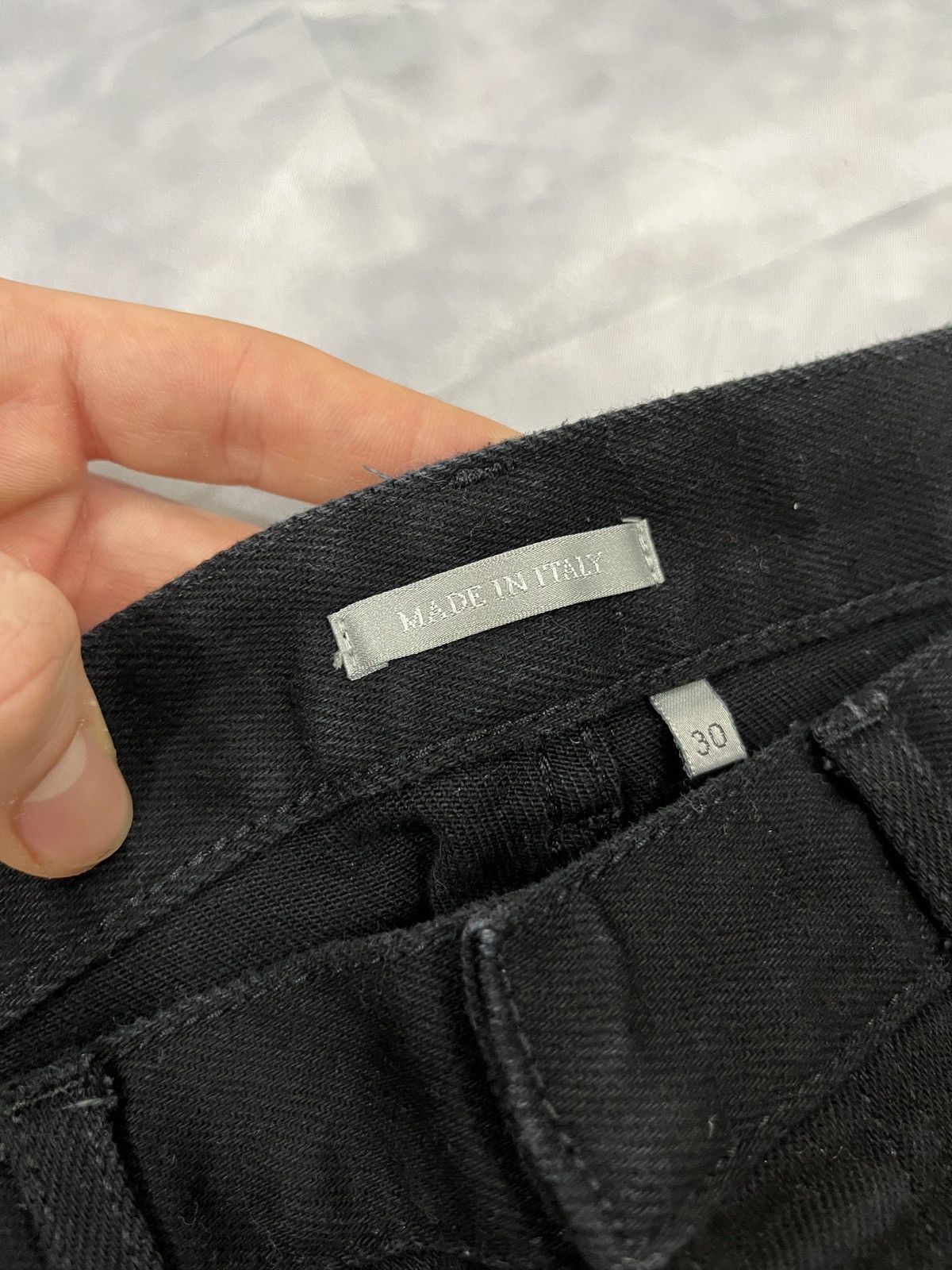 Dior SS18 Dior Homme Kris Van Assche Black 'SLIM 17.5' Denim Size US 30 / EU 46 - 6 Thumbnail
