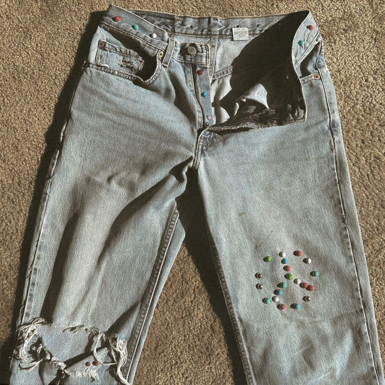 Handmade Brass castle denim Size US 31 - 3 Thumbnail