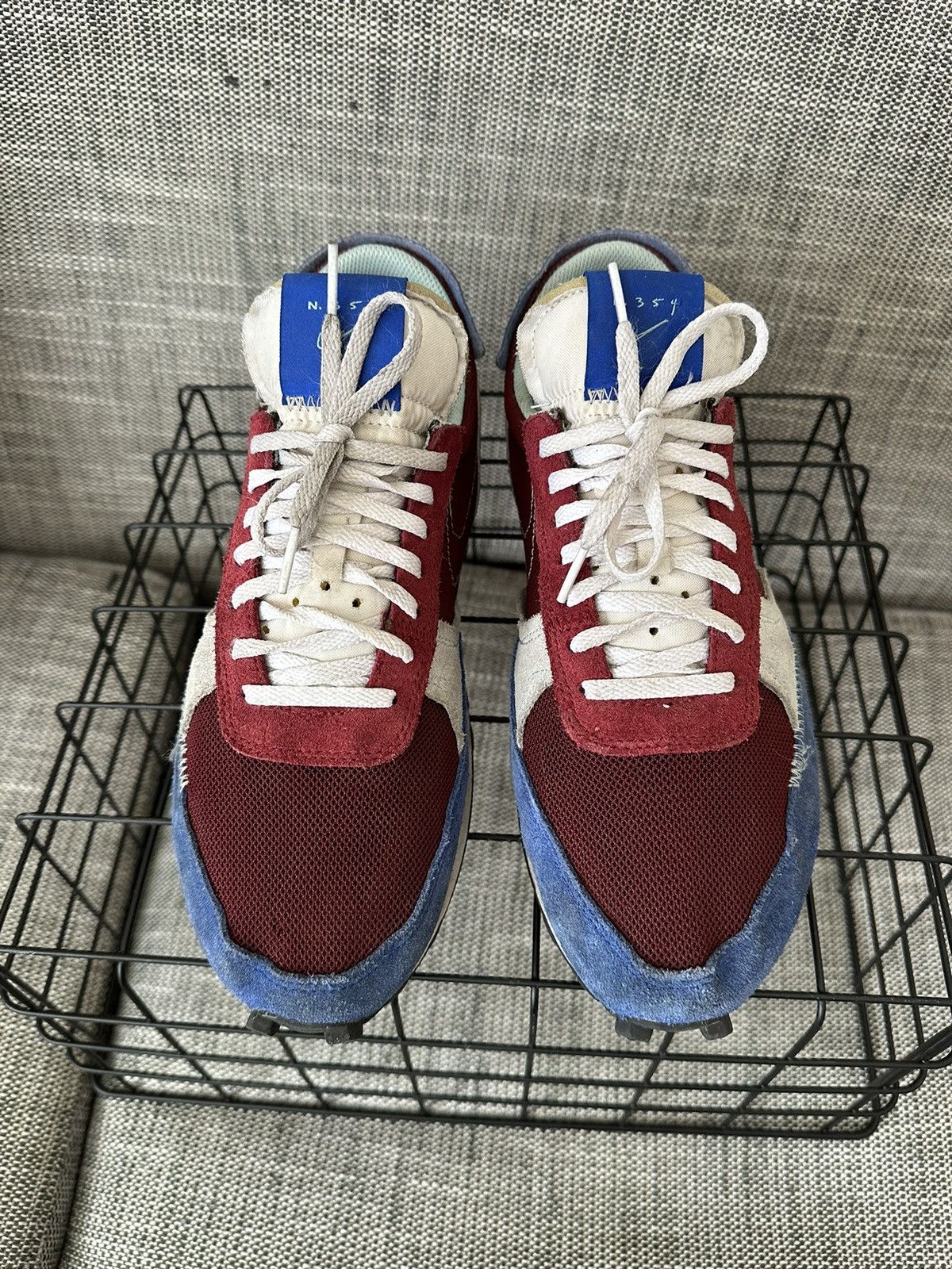 Nike N.354 Daybreak Type Burgundy Royal Size US 9.5 / EU 42-43 - 3 Thumbnail