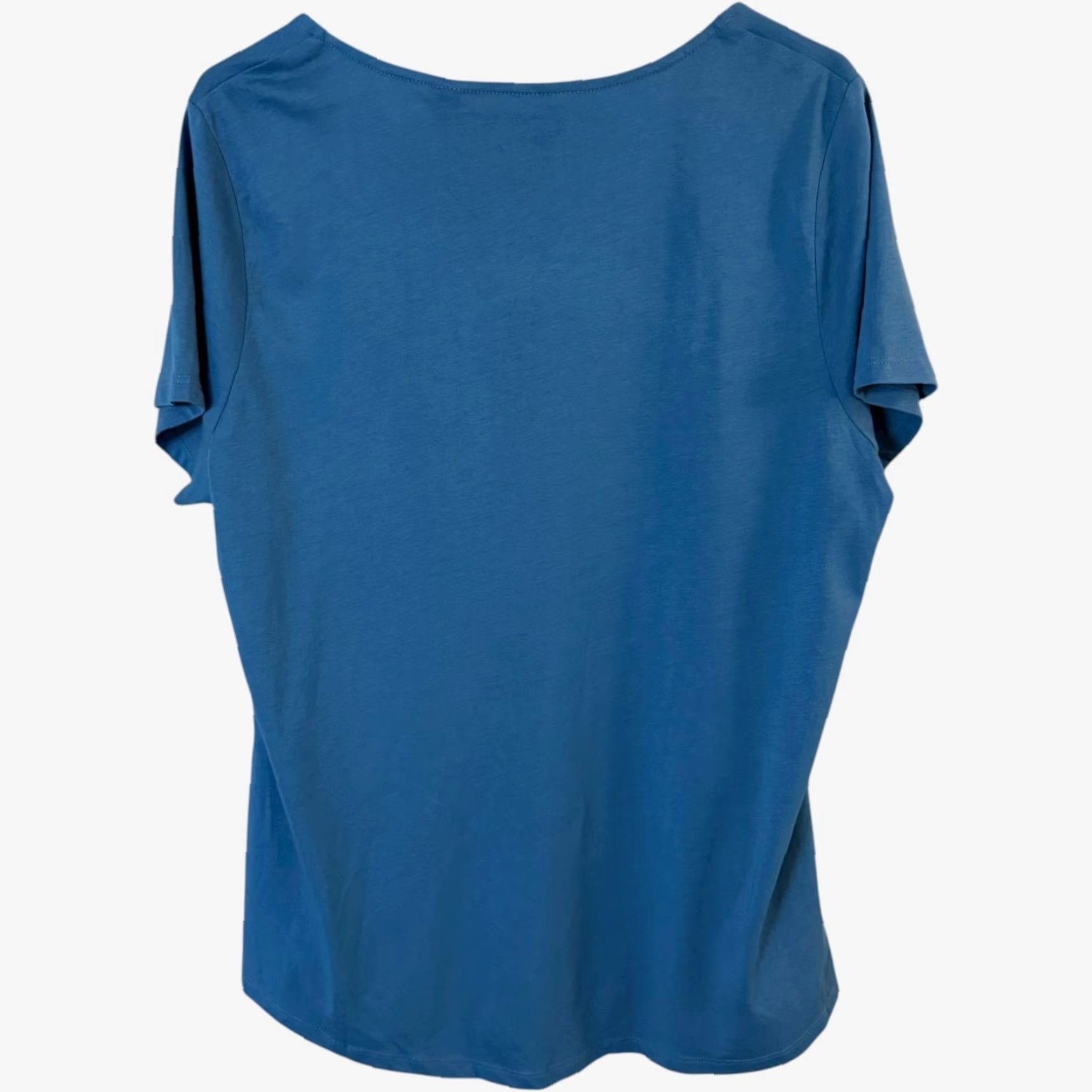 Boden VINTAGE? Wait: Boden Supersoft Scoop-Neck Short-Sleeve T-Shirt Blue Womens Size 16-18 New Size XXL / US 16-18 / IT 52-54 - 4 Thumbnail
