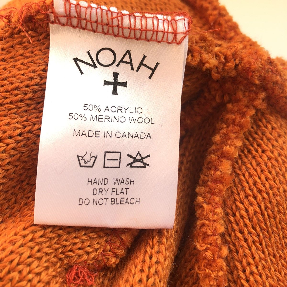 Noah Noah MERINO Blank Beanie BROWN Size ONE SIZE - 4 Thumbnail