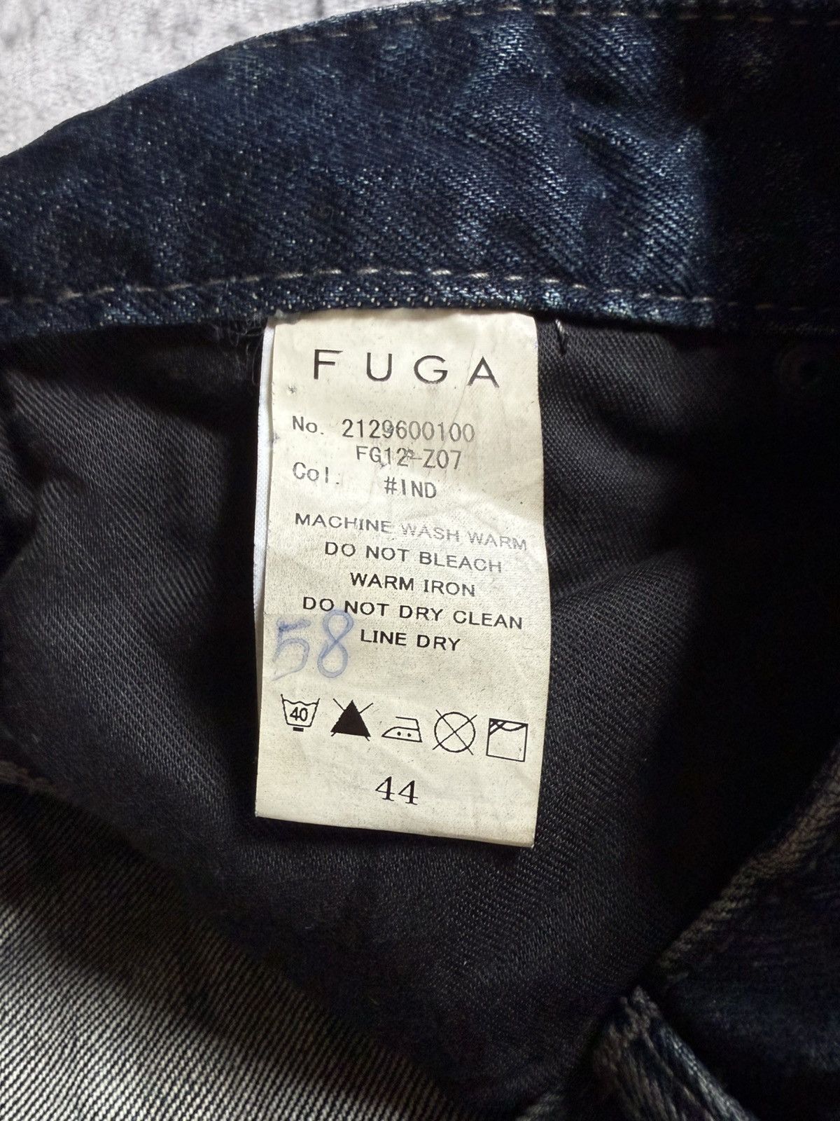 GOSTAR DE FUGA Fuga Japan Shadow Wash Coated Claw Mark Flared Jeans Size US 30 / EU 46 - 25 Thumbnail