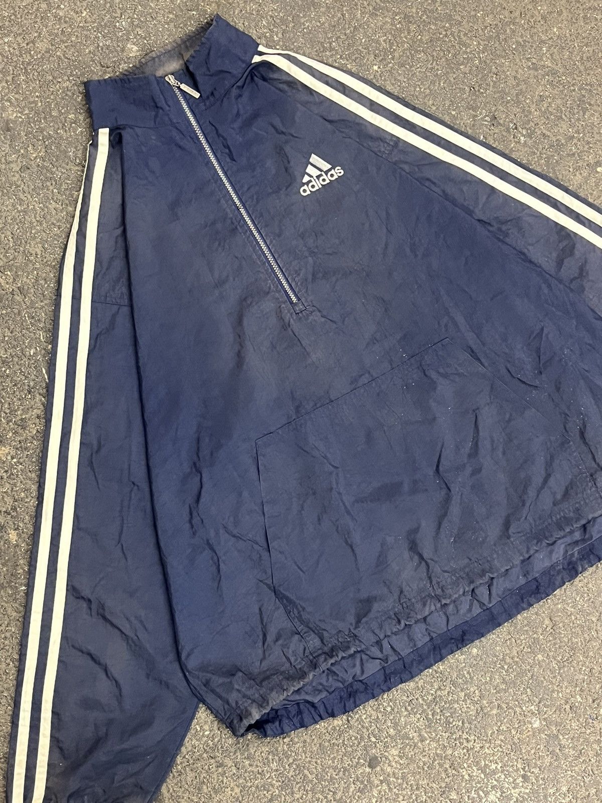Adidas × Vintage Adidas vintage lightweight track jacket drill hype faded Size US XL / EU 56 / 4 - 6 Thumbnail