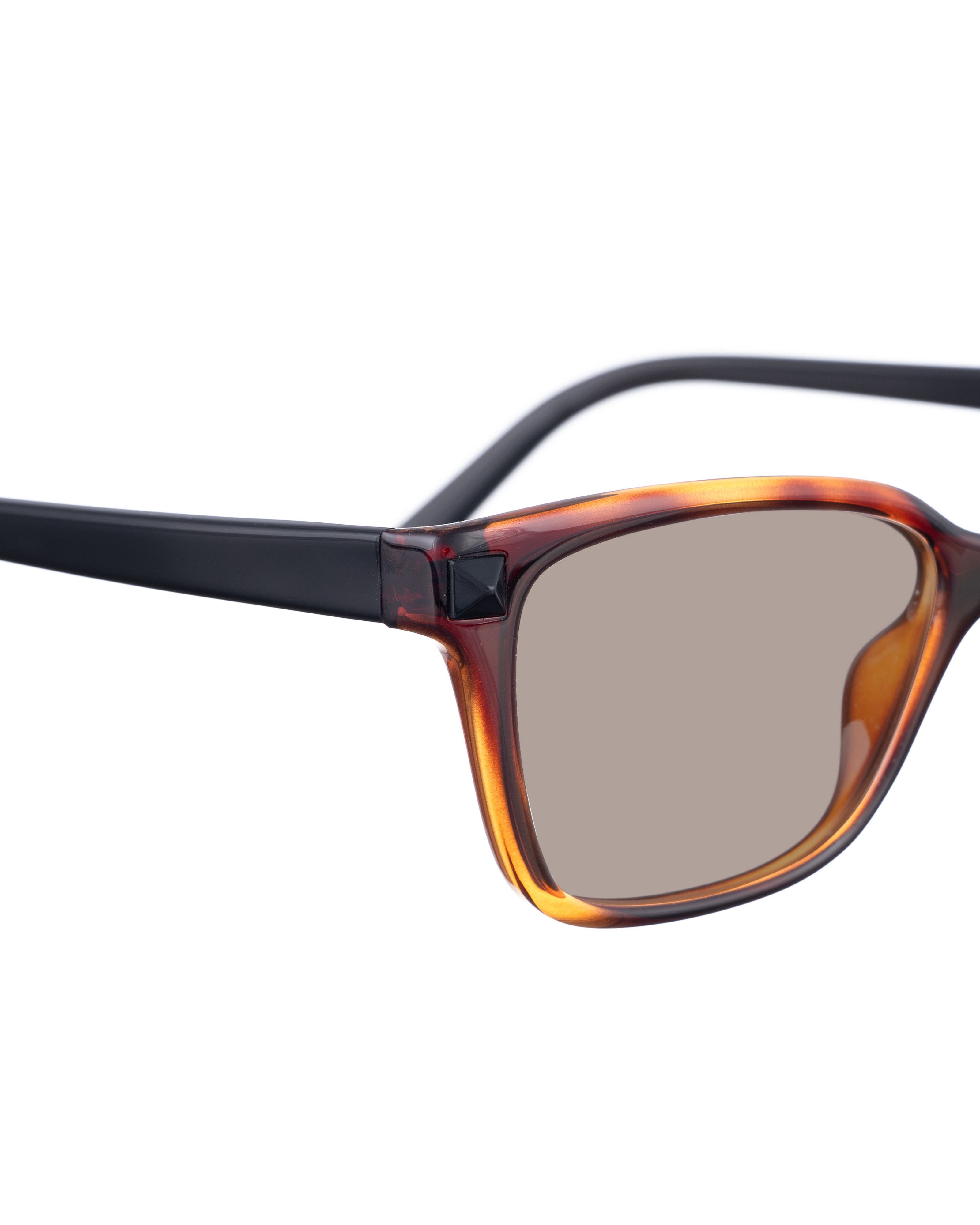 Valentino Valentino 00s Brown Nerdy Sunglasses with Black Studs Size ONE SIZE - 3 Thumbnail