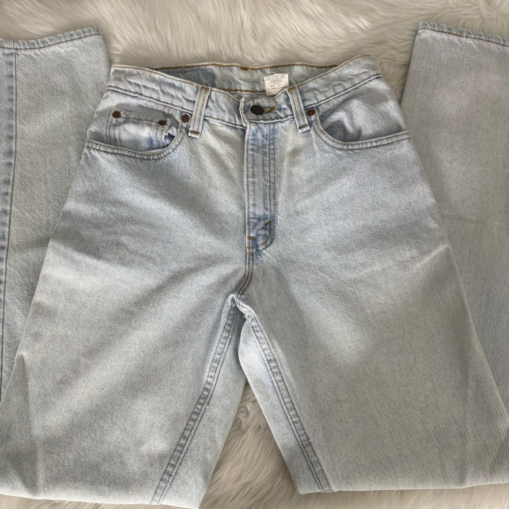 Levi's Vintage Clothing Levi’s 550 Relaxed Fit Taper Women’s Vintage 1990’s Jeans 7 Size 26" / US 2 / IT 38 - 9 Thumbnail