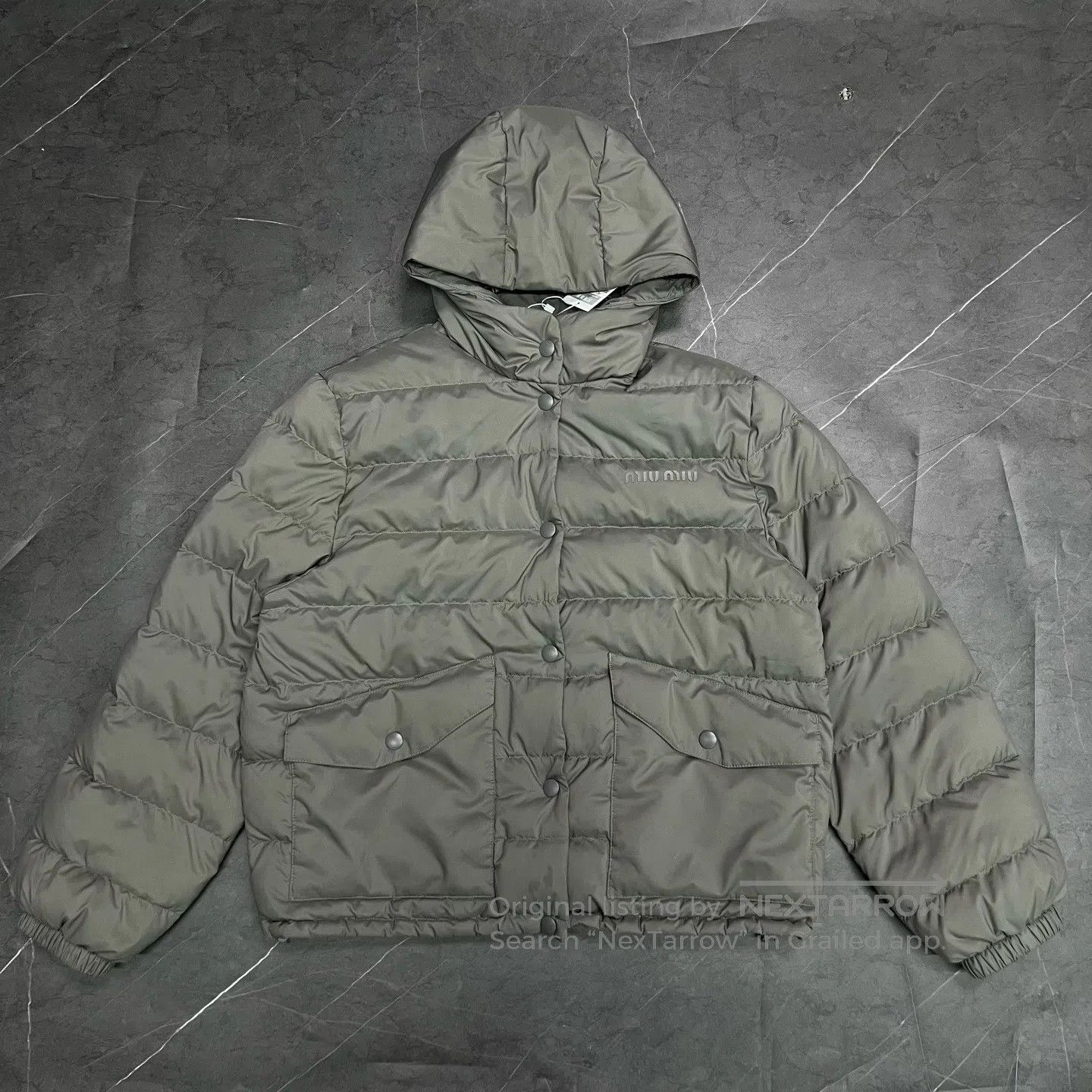 Miu Miu Miu Miu FW25 Automne Quilted Hooded Down Jacket| Size S / US 4 / IT 40 - 1 Thumbnail